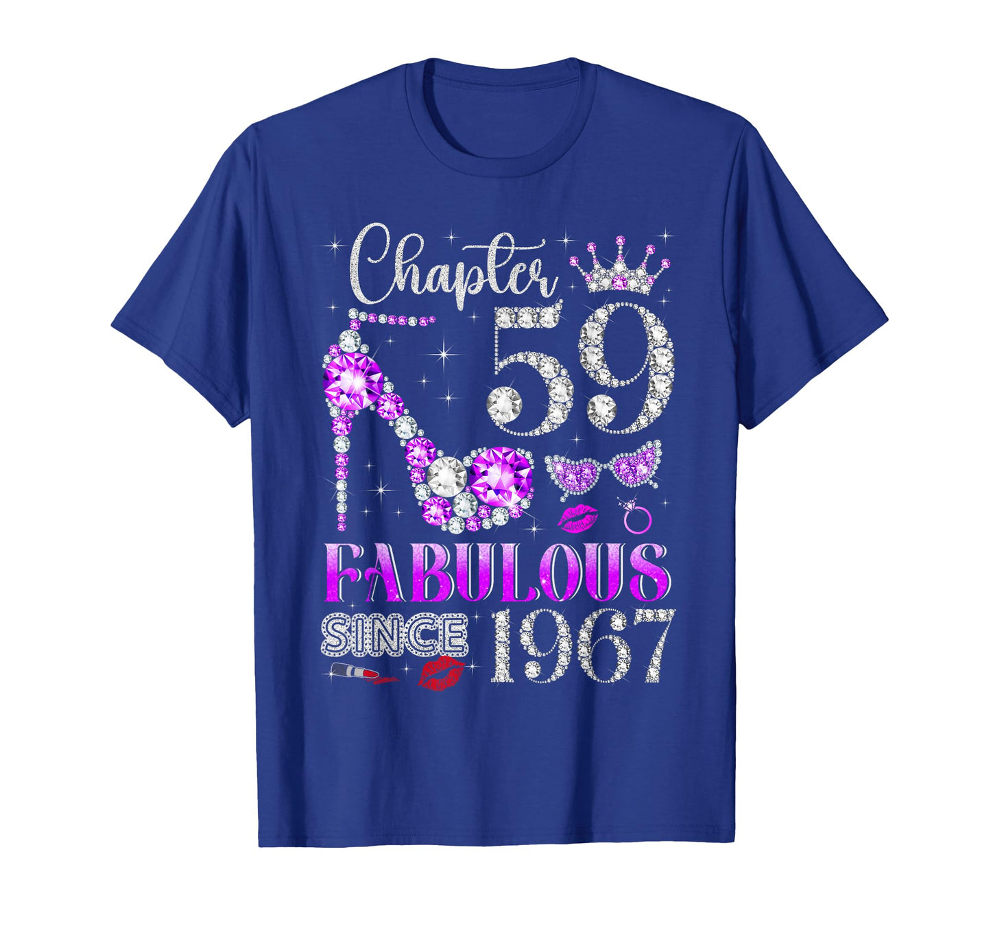 Chapter 59 Fabulous Since 1967 59Th Birthday Ladies Girls T-Shirt