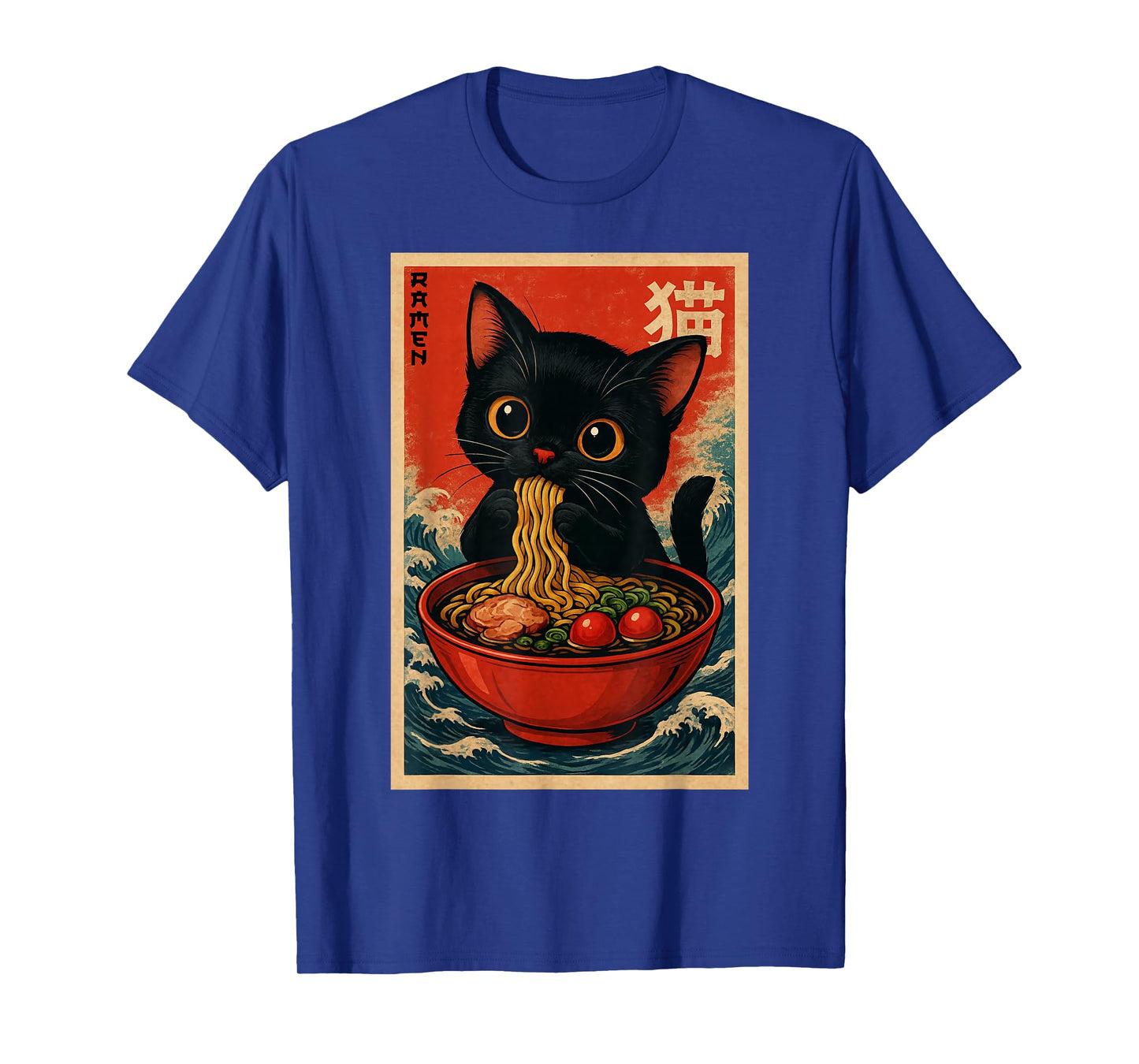 Kawaii Anime Cat Ramen Japanese Graphic Tees Men Women Teens T-Shirt