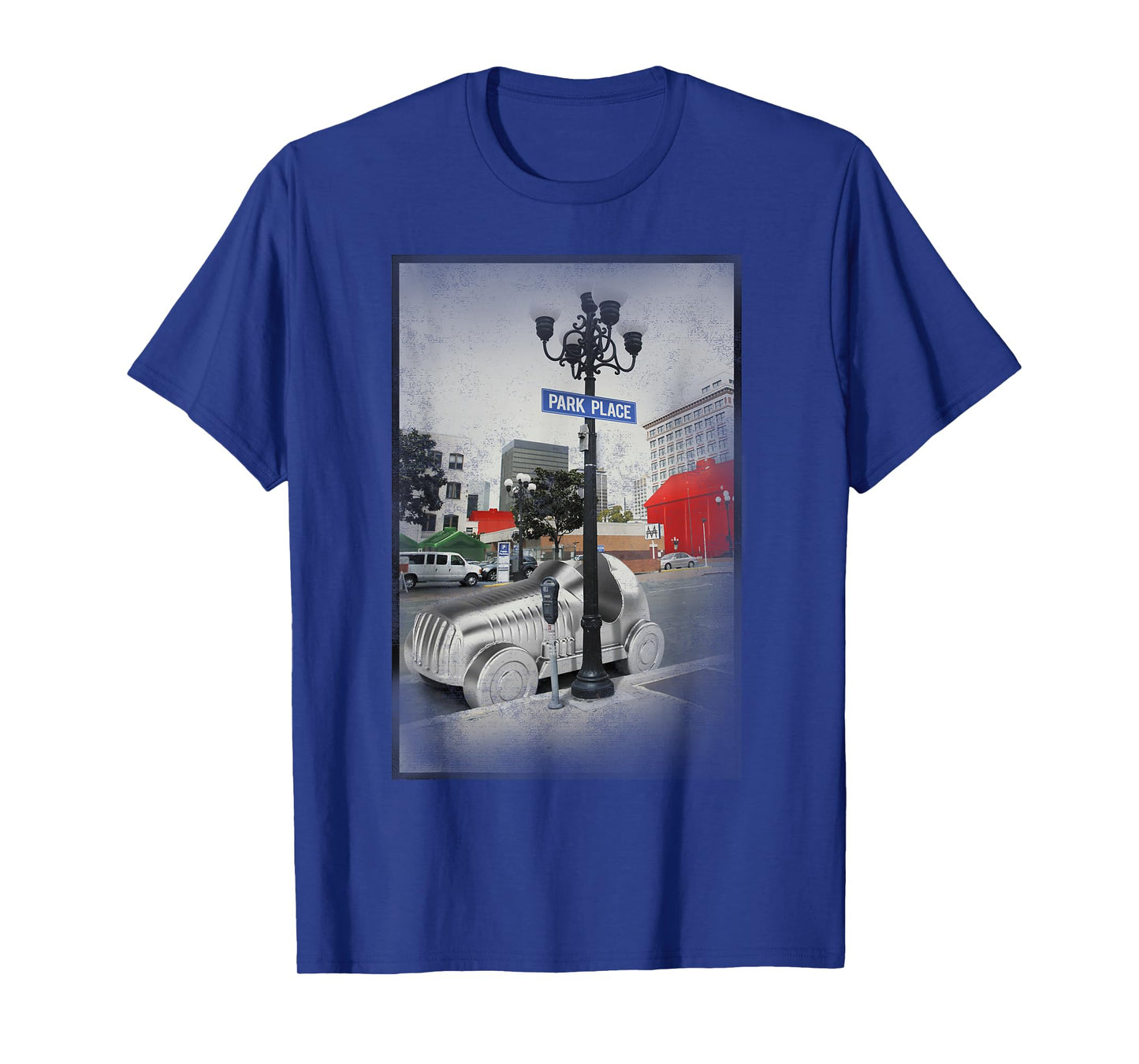 Monopoly Game Piece Car Park Place Vintage Picture Poster T-Shirt