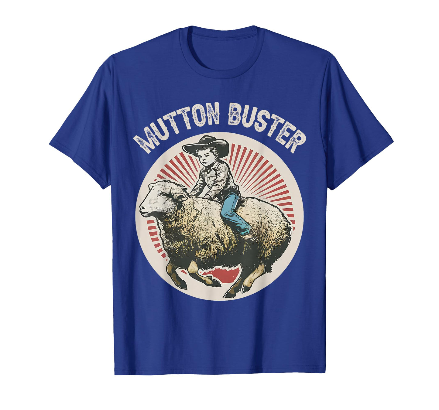 Mutton Buster Mutton Busting Sheep Riding Texas Rodeo Kids T-Shirt