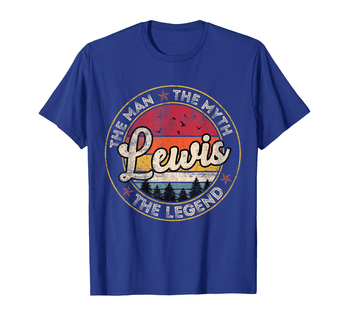 Lewis The Man The Myth The Legend Personalized Name T-Shirt