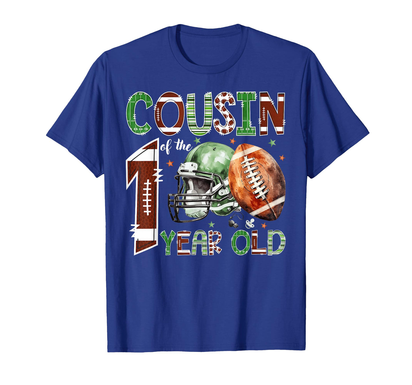 Cousin of The 1 Year Old Football Lover 1st Birthday Boy T-Shirt