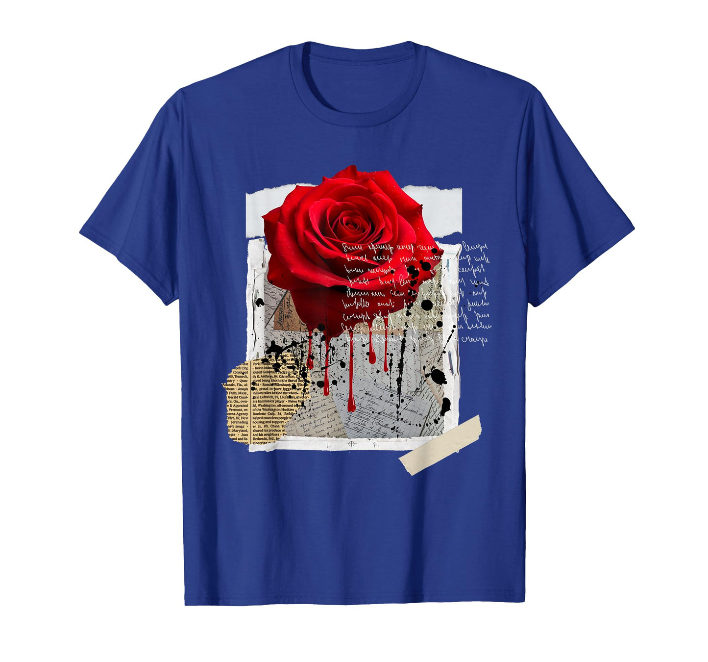 Streetwear Graphic Dark Floral Urban Aesthetic, Mens Fashion T-Shirt