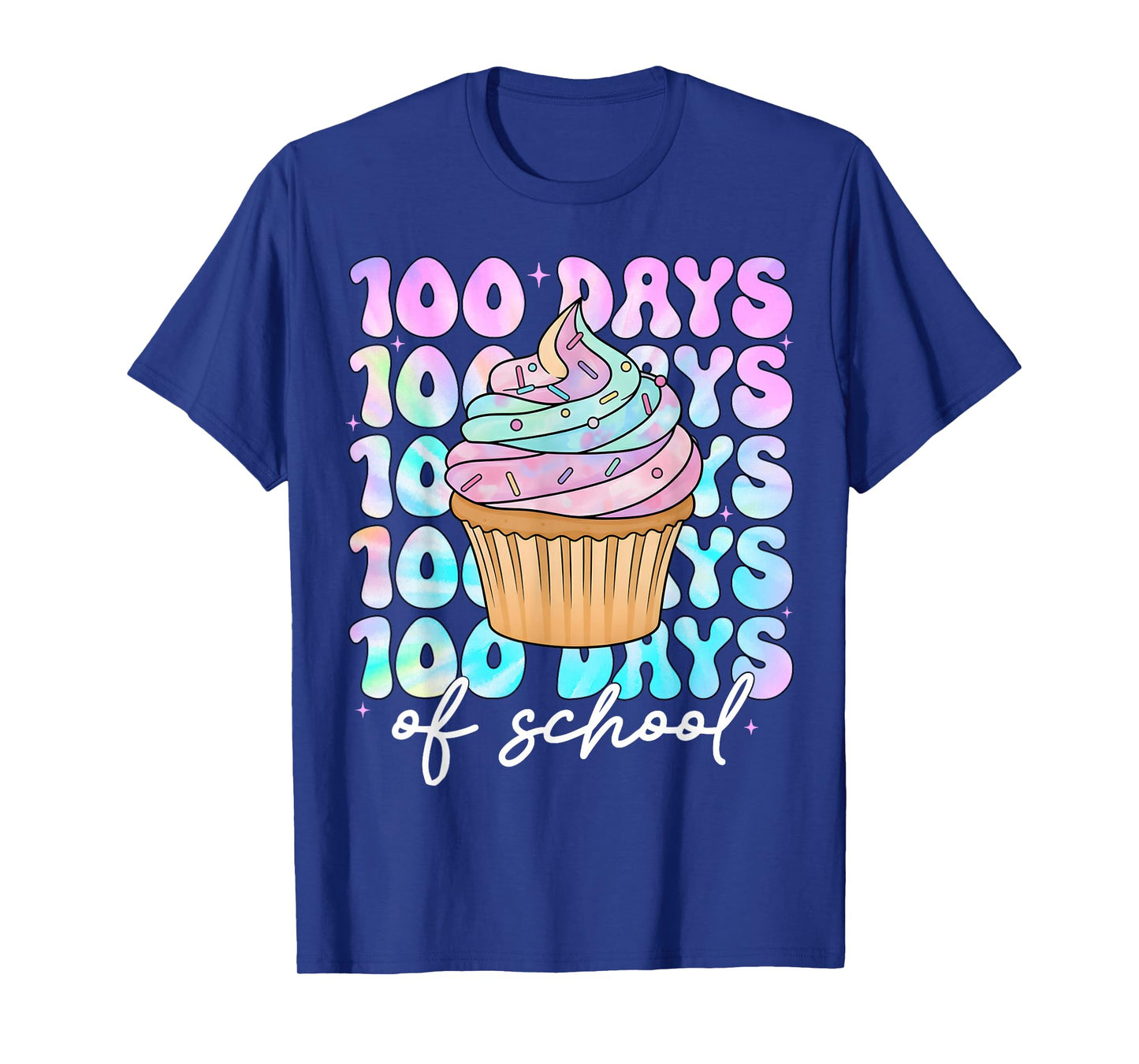 100 Days of School Cupcake Girls 100th Day of School Teacher T-Shirt
