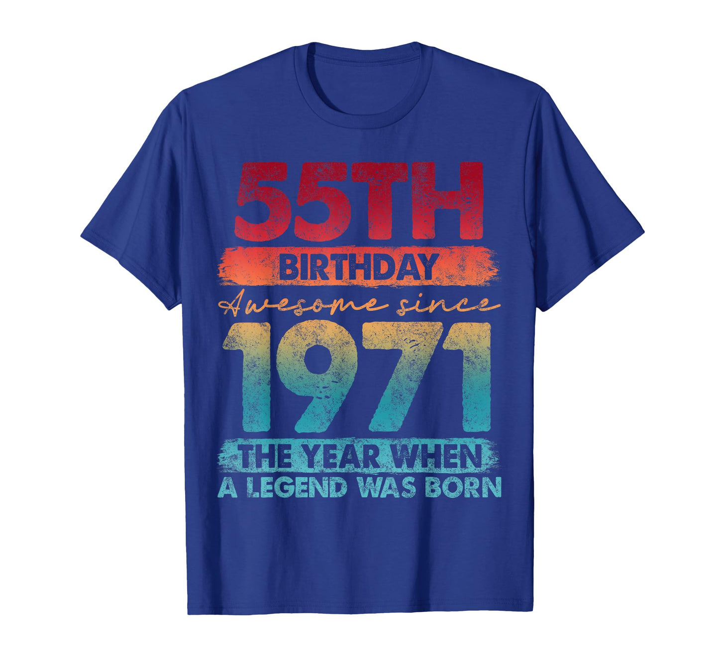 55 Year Old Gifts Vintage 1971 Limited Edition 55th Birthday T-Shirt