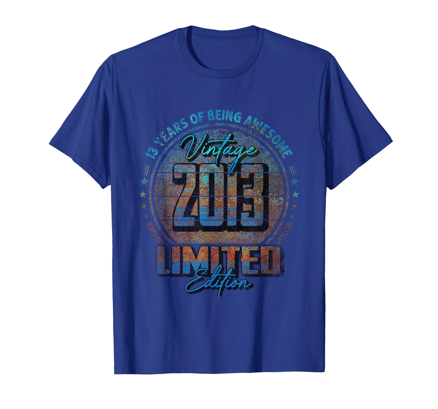 Vintage 2013 Limited Edition Shirt 13 Year Old 13th Birthday T-Shirt