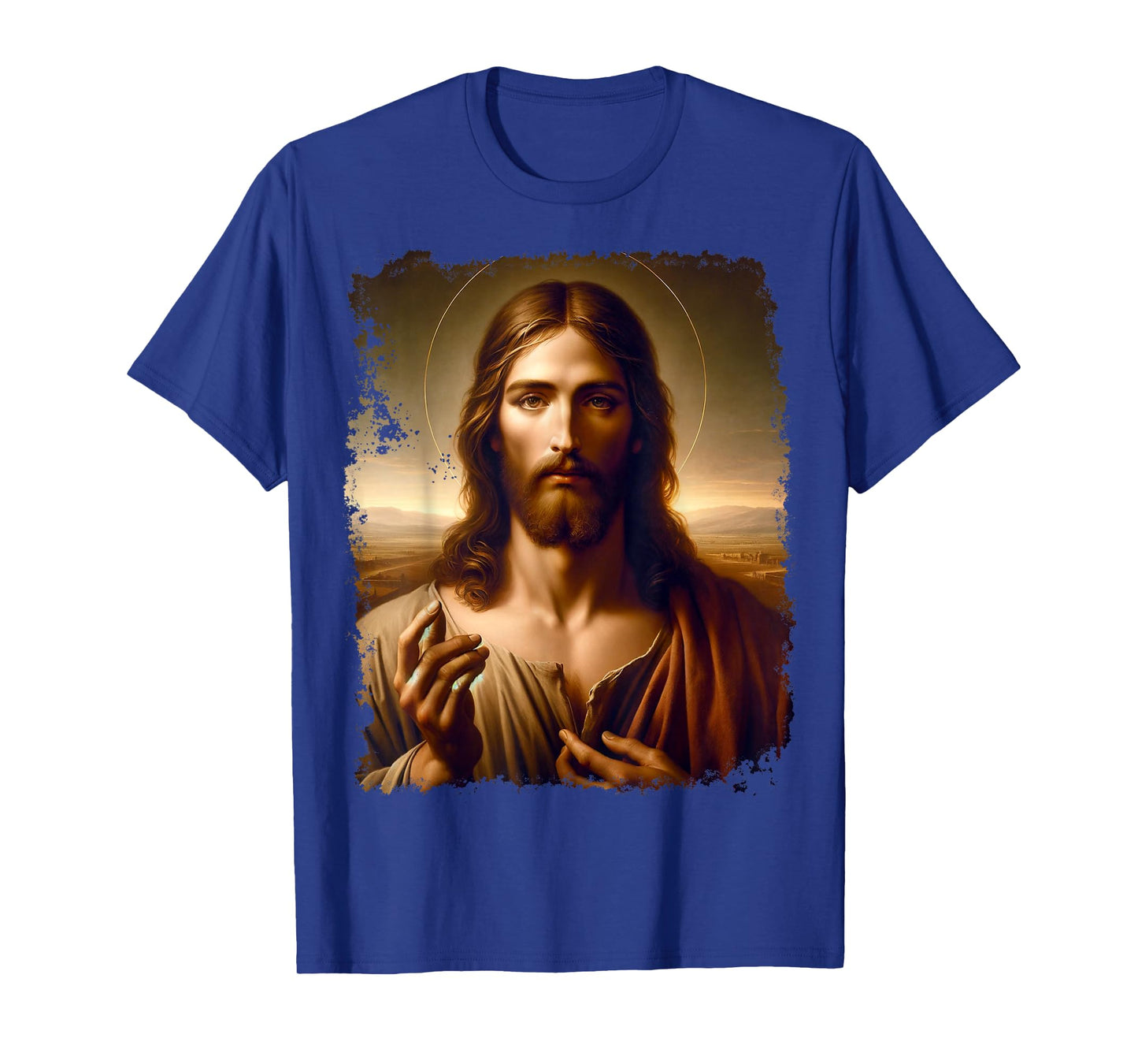 Renaissance Jesus Christ Spiritual Leader Portrait Art T-Shirt