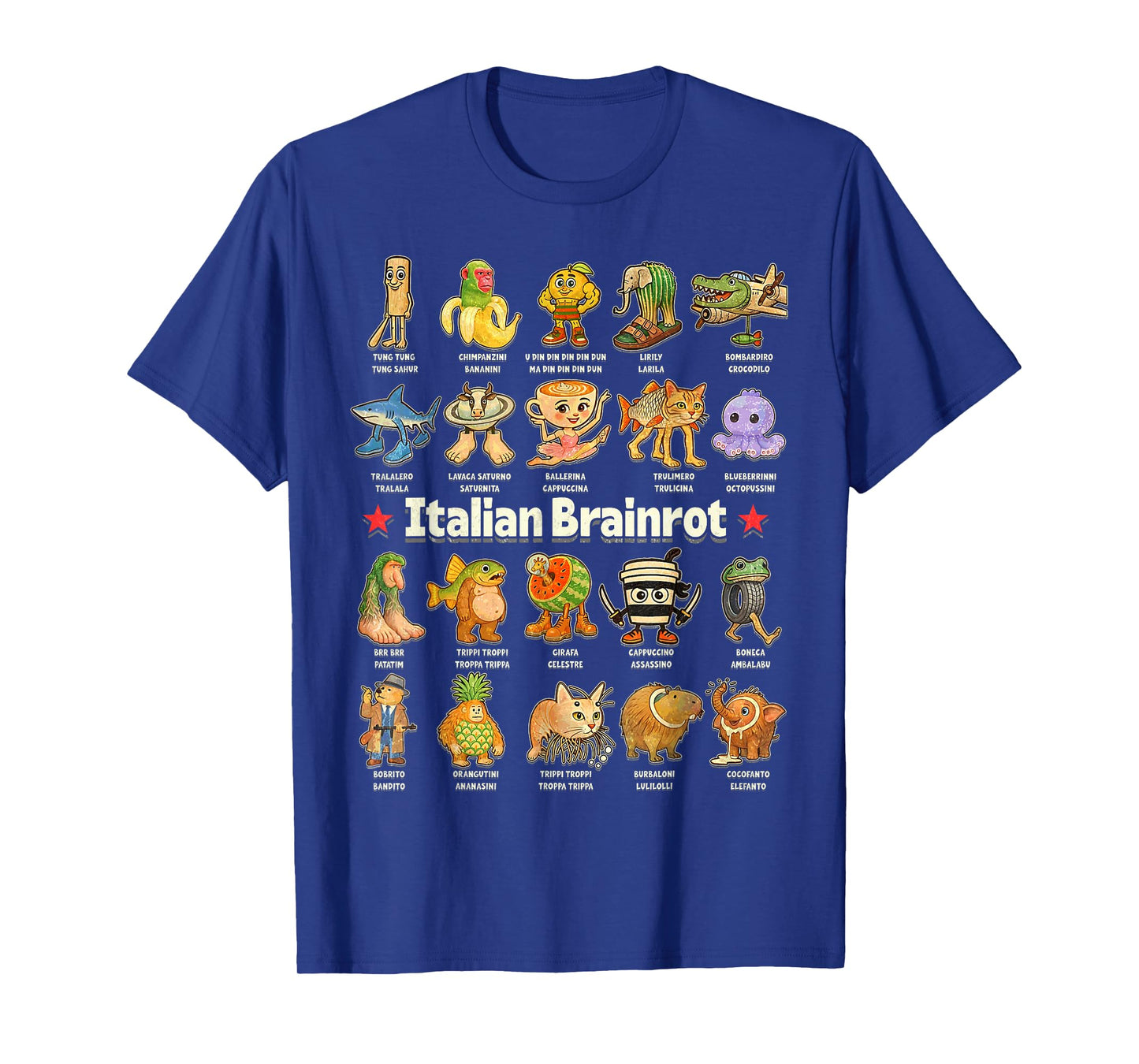 Tralalero Tralala Shark FUNNY Italian Brainrot Meme Tee T-Shirt
