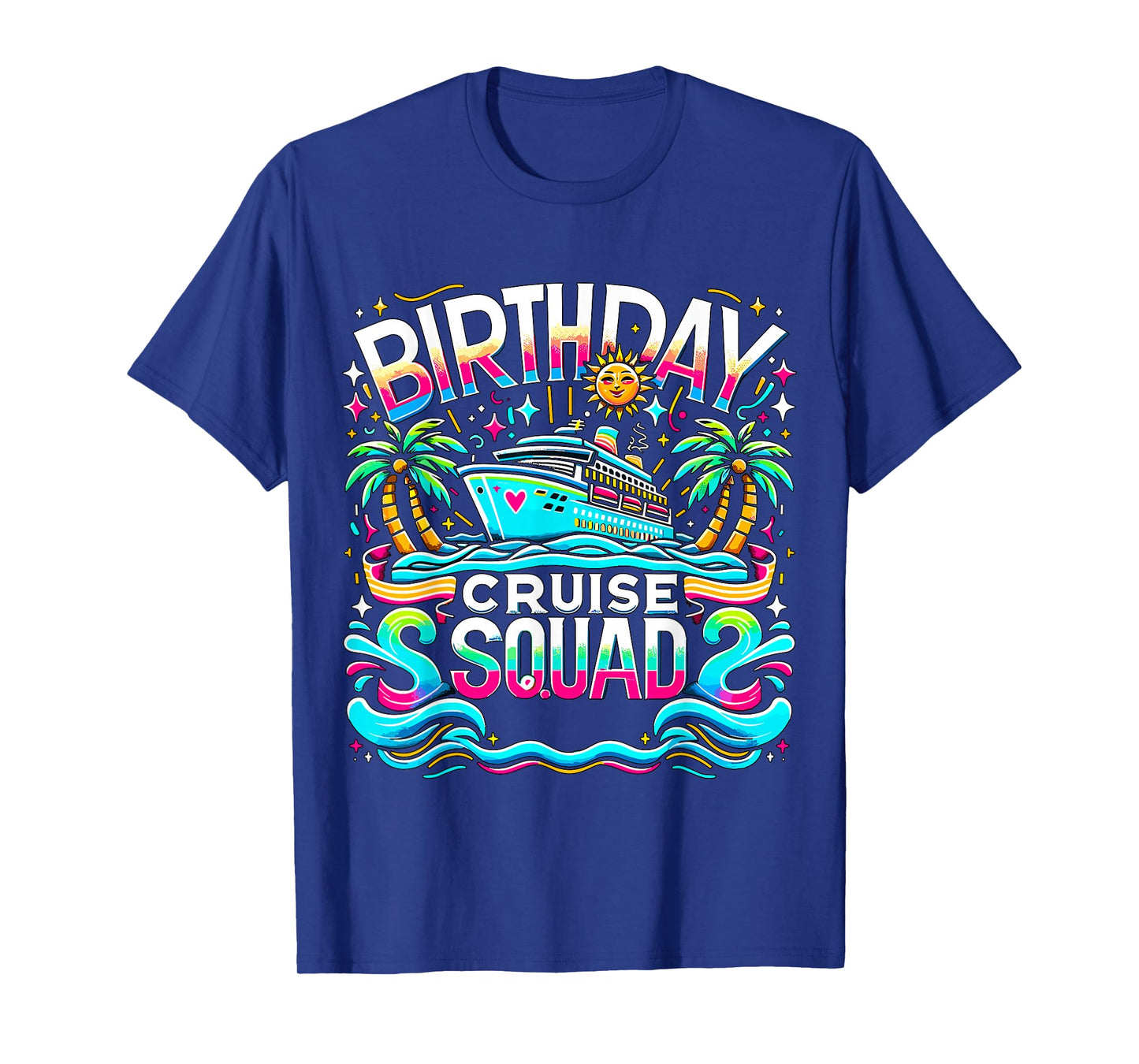 Birthday Cruise Crew Squad Matching Family T-Shirt