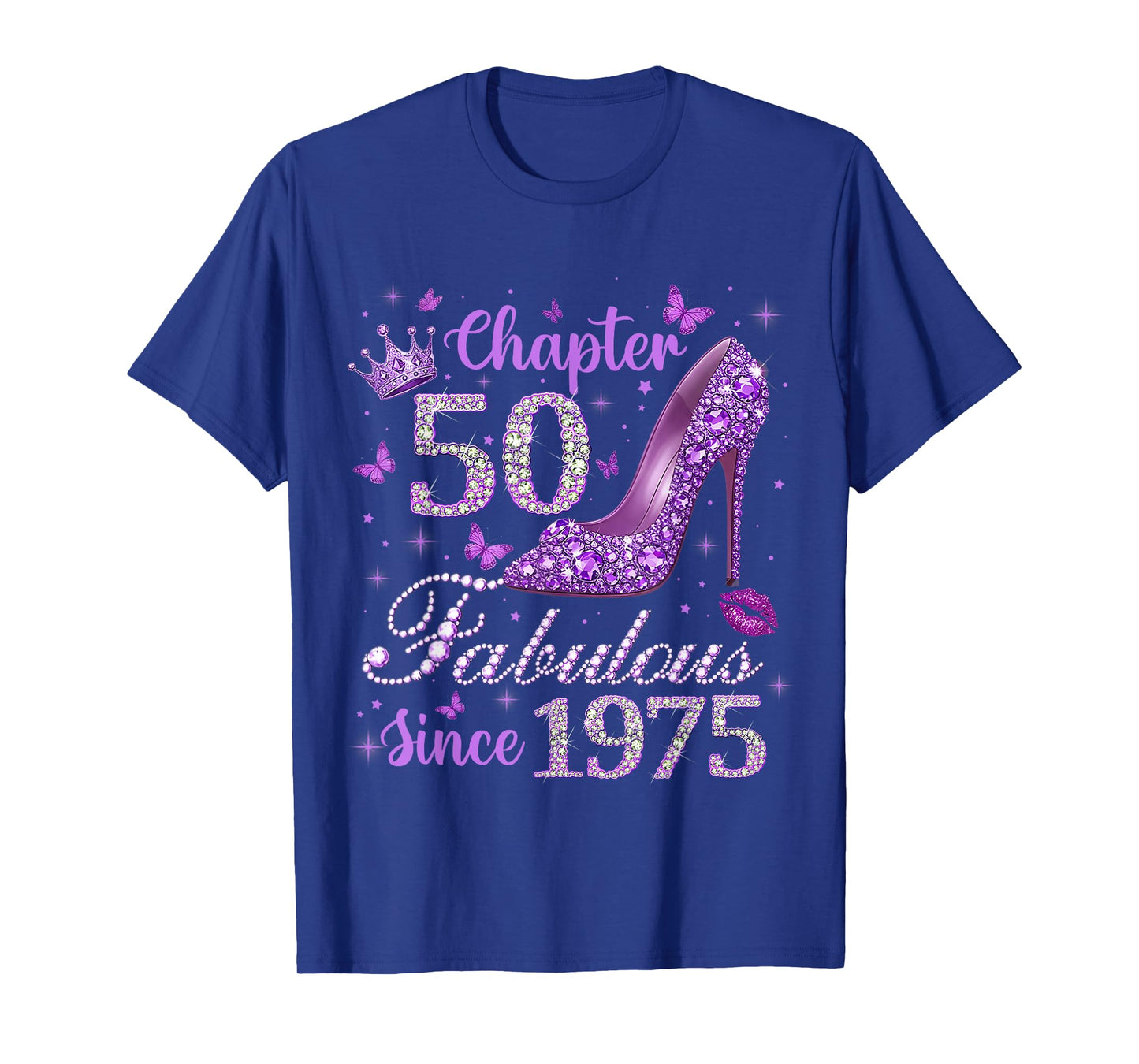 Chapter 50 Fabulous Since 1975 Funny 50th Birthday Women T-Shirt