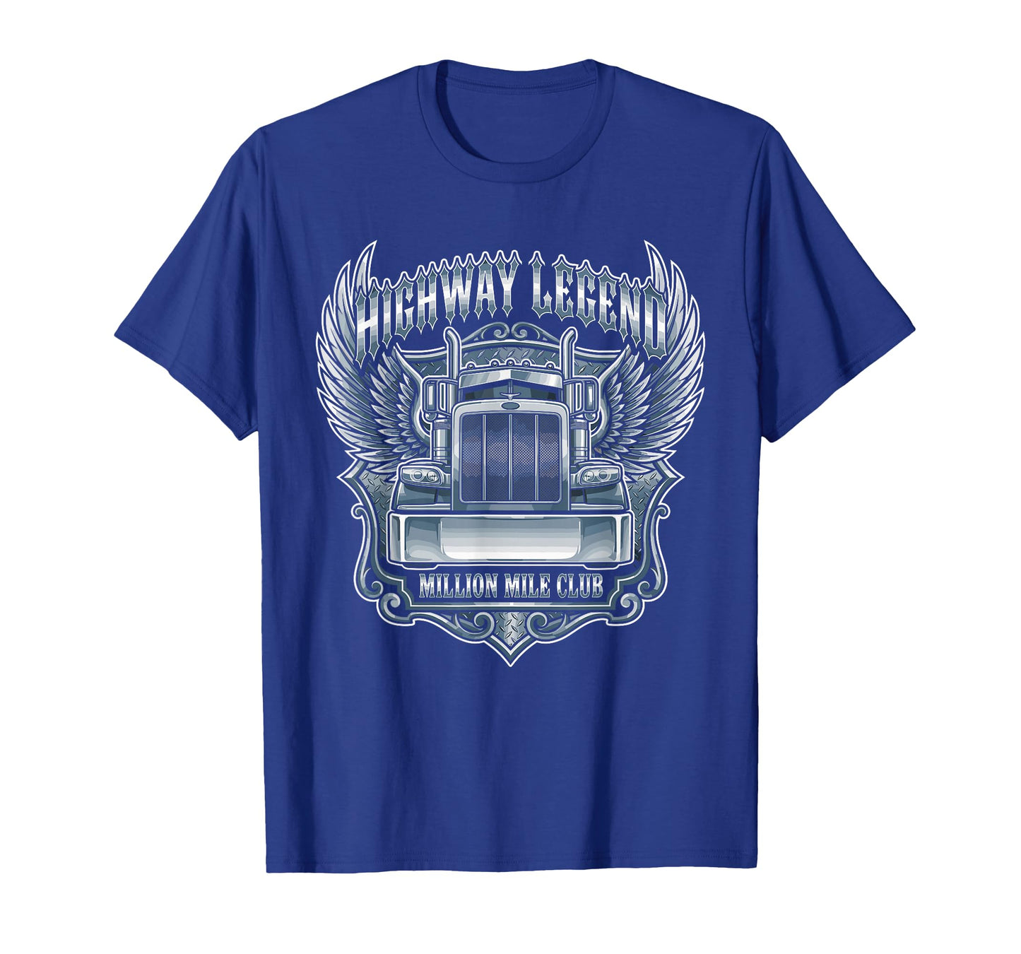 Million Mile Club Highway Legend Semi Truck Driver Trucker T-Shirt