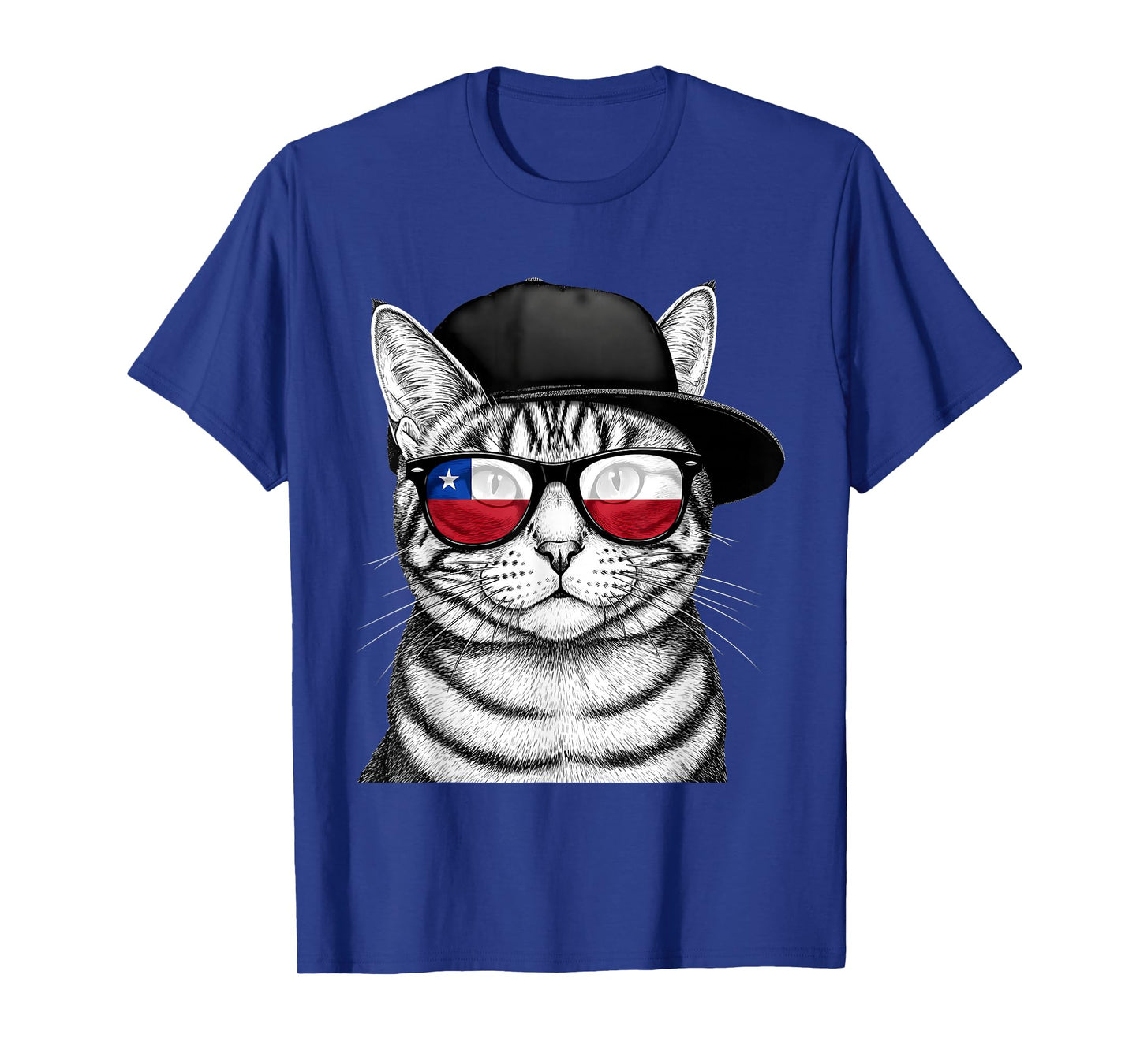 Chile Flag Cat Chilean Pride Chilean Roots Chilean Flag T-Shirt