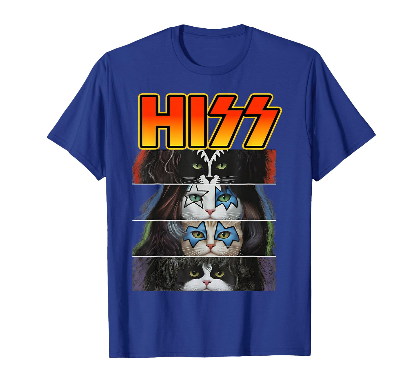 Hiss Cat Rock Kitten Rockin Cats Lovers Birthday Gifts Idea T-Shirt