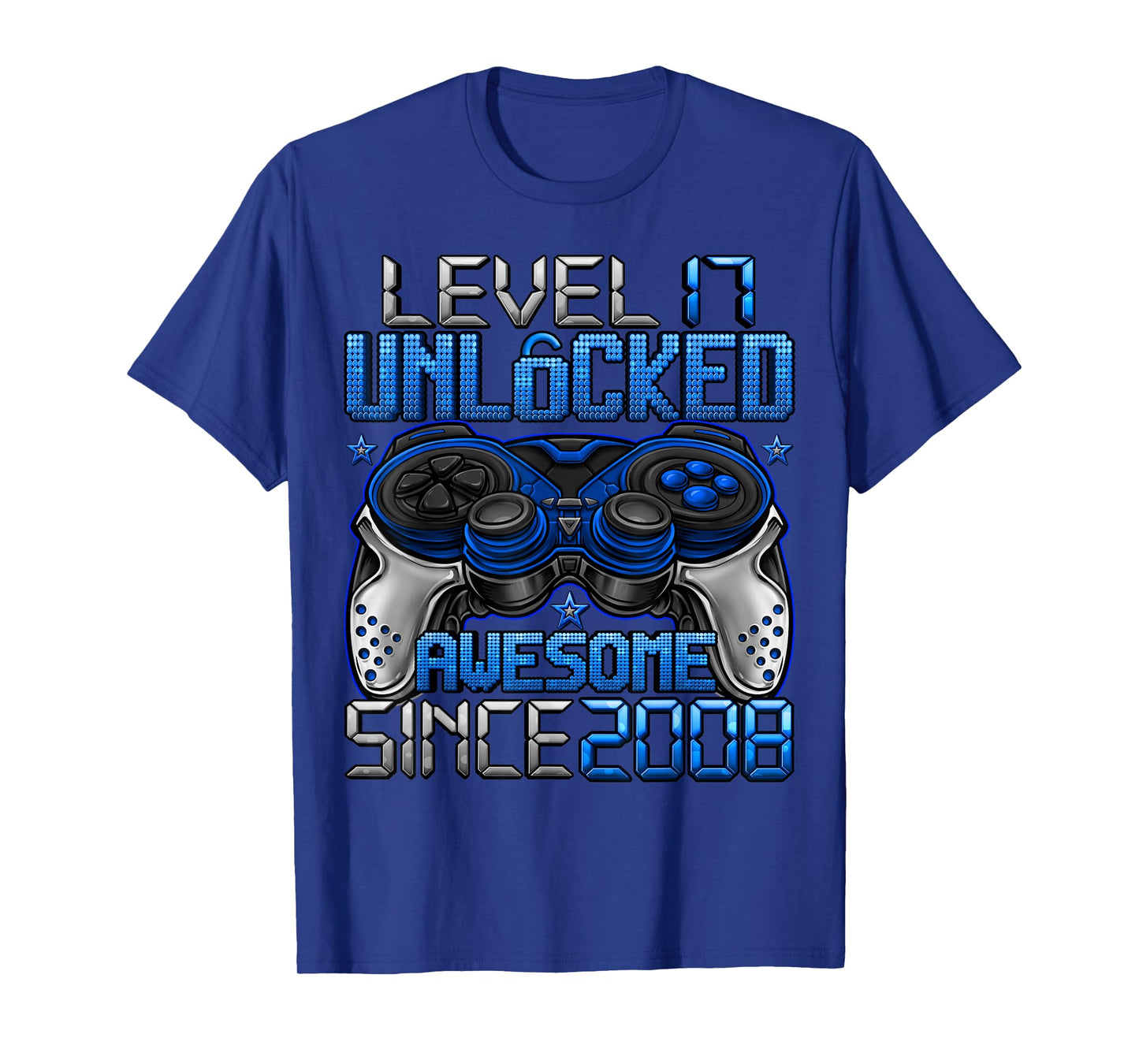 Level 17 Unlocked 17 Year Old Gifts Boys 17th Birthday Boy T-Shirt