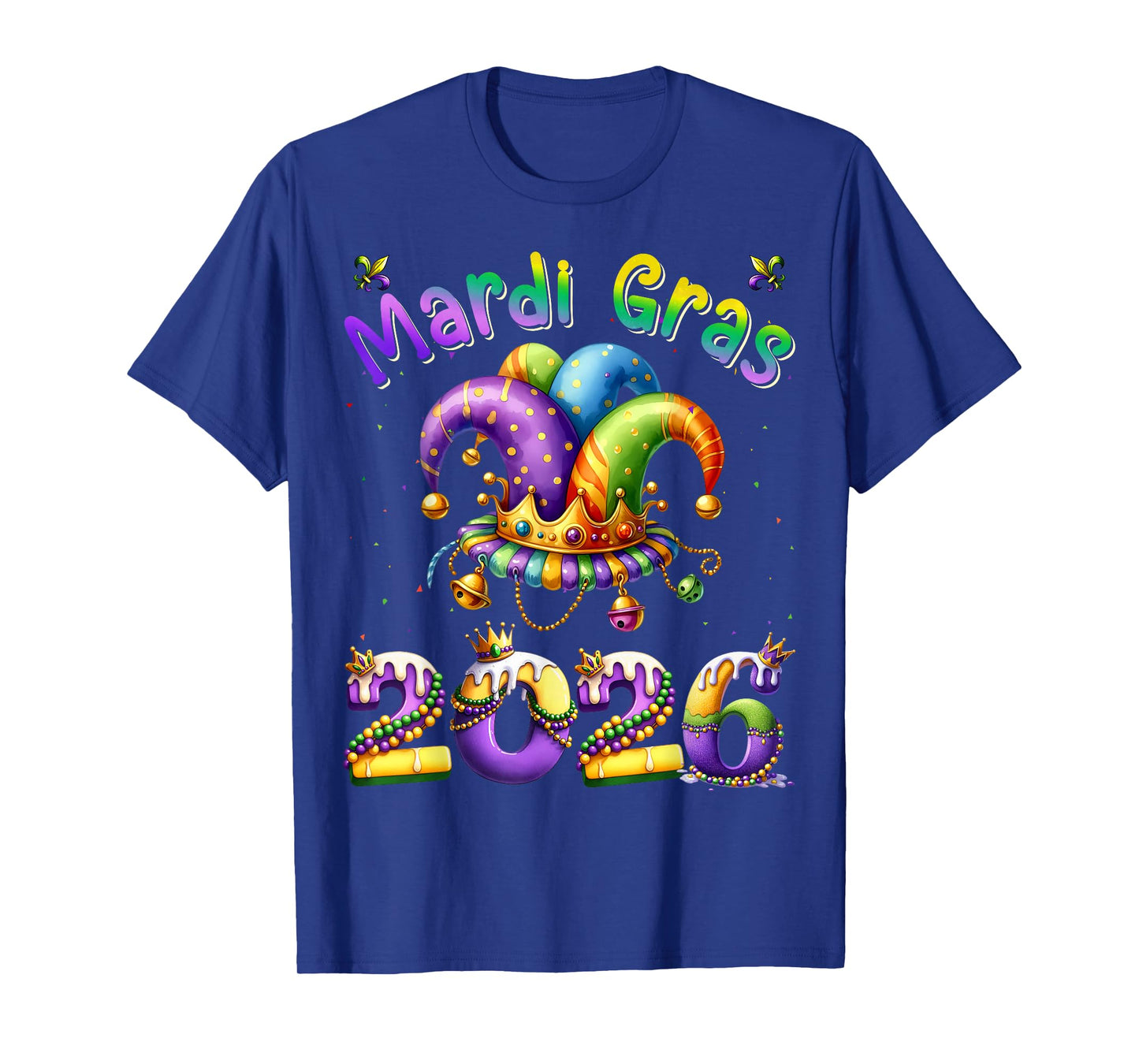 Mardi Gras 2026 Jester Outfit Kids Girls Boys Men Women T-Shirt
