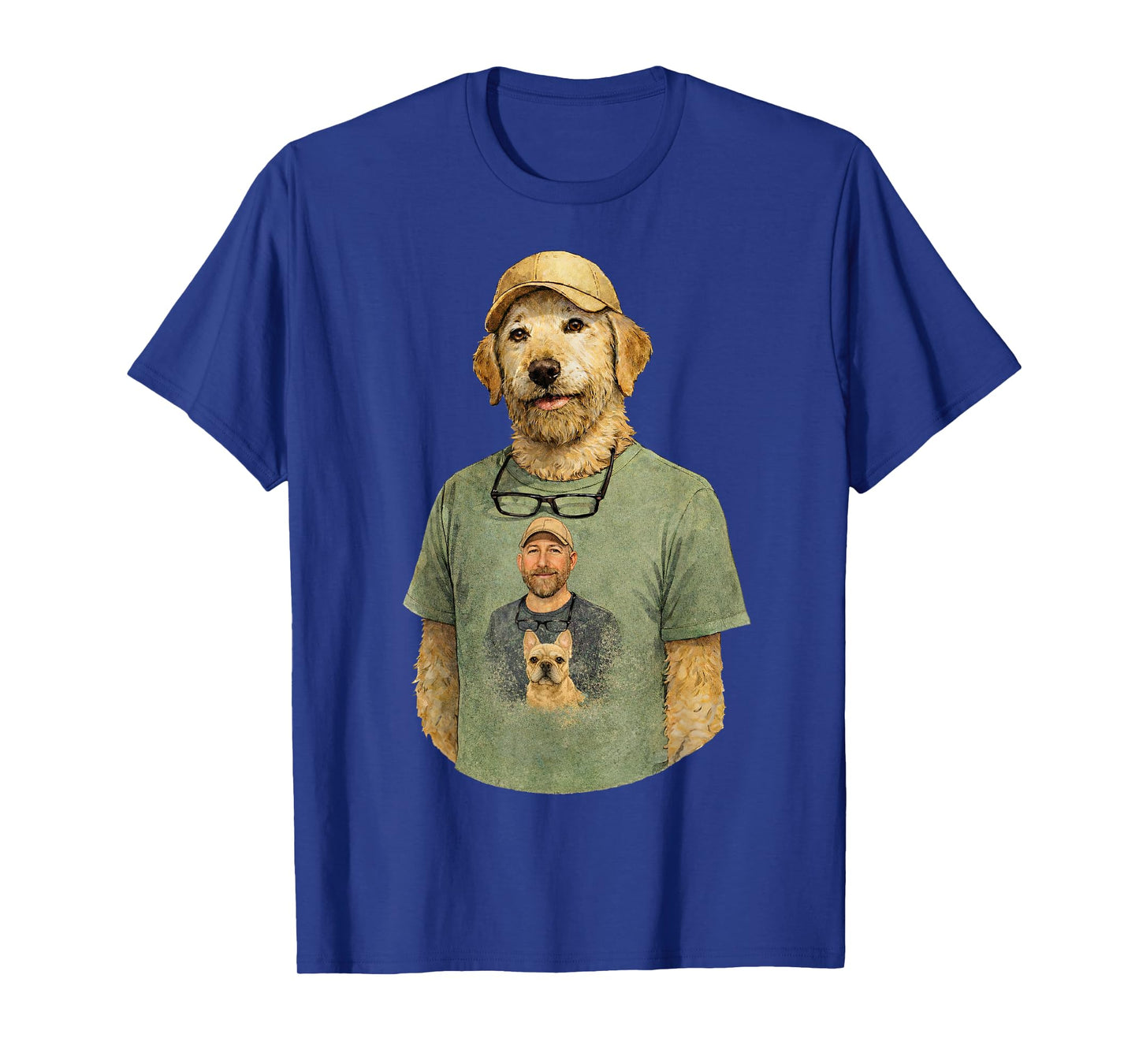 Marc and Dog Blue Green T-Shirt