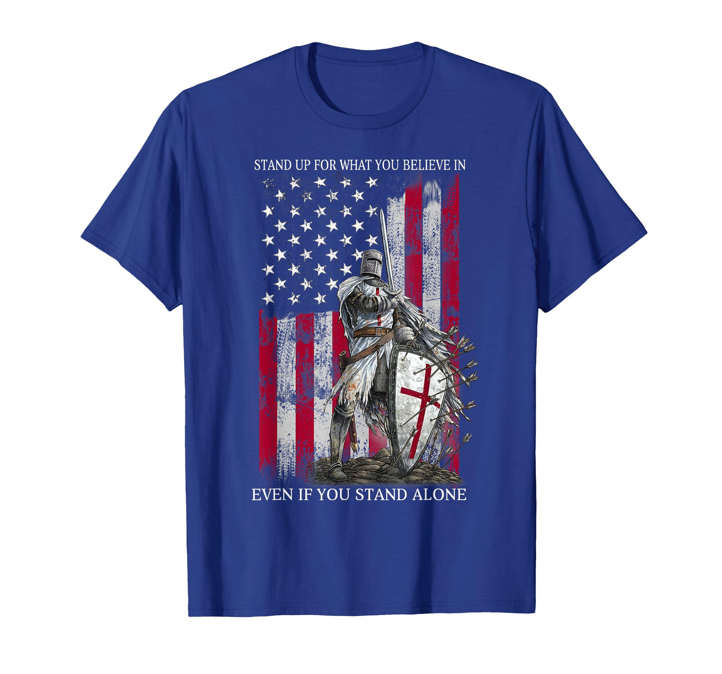 Knight Templar Standing for Believe in Christians Warrior T-Shirt
