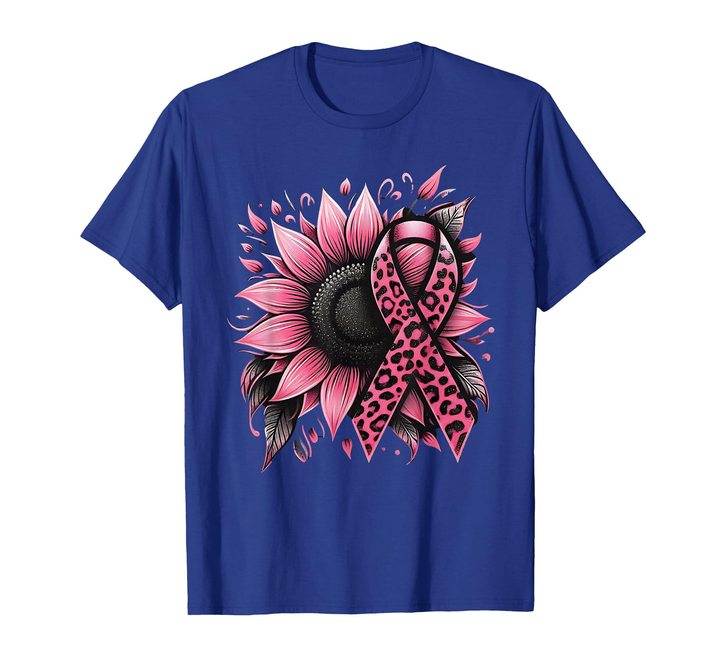 Sunflower Pink Breast Cancer Awareness T-Shirt
