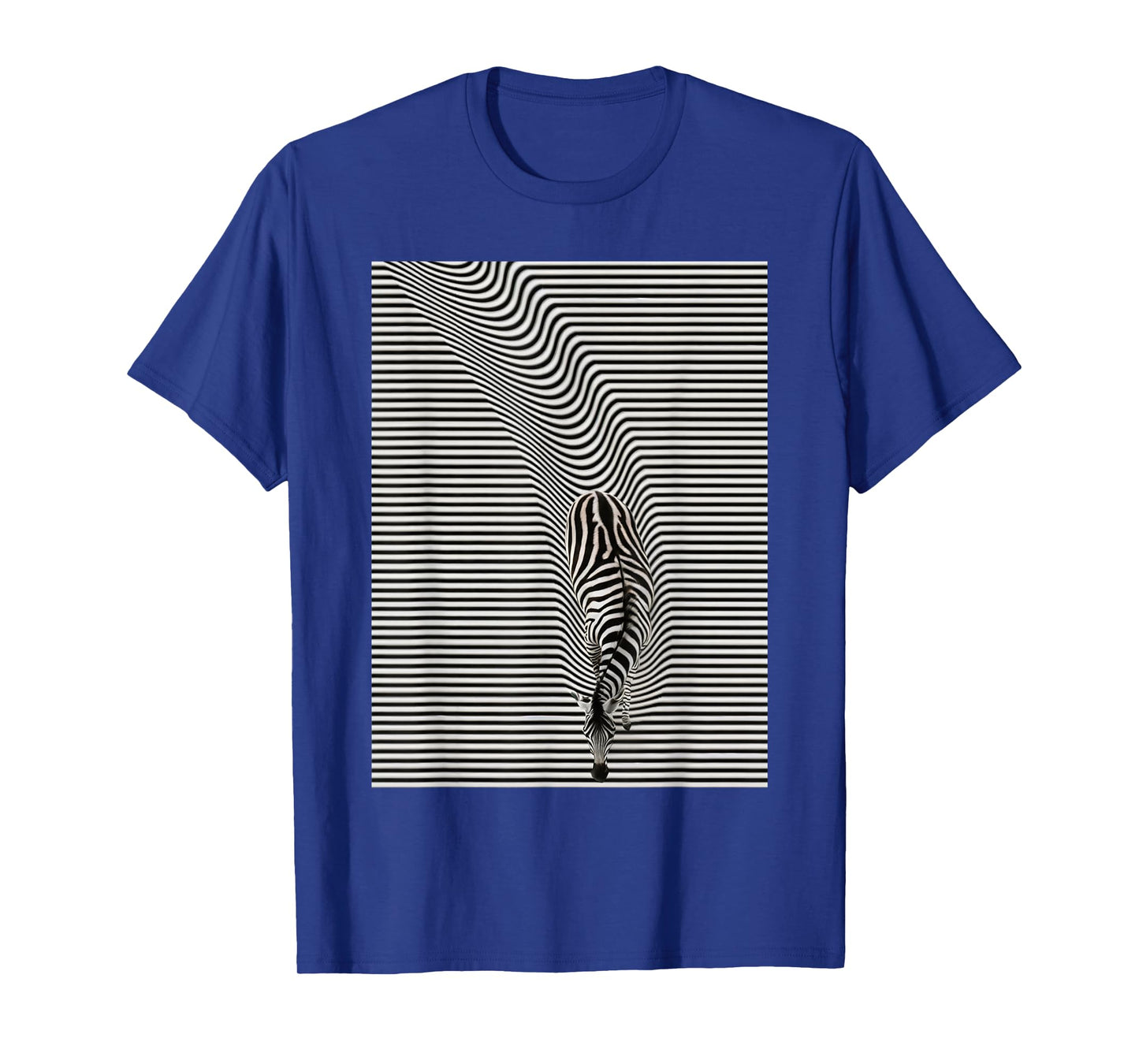 Zebra optical illusion, men's, women's, kids T-Shirt