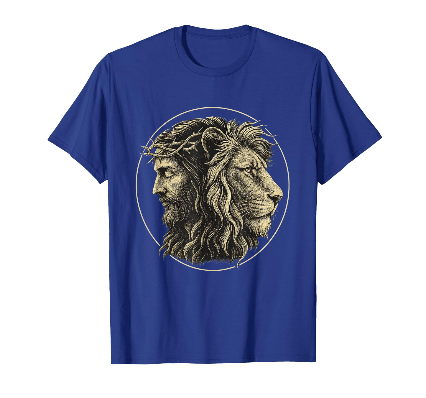 Jesus Crown of Thorns Lion Judah | Reggae Art Religious T-Shirt