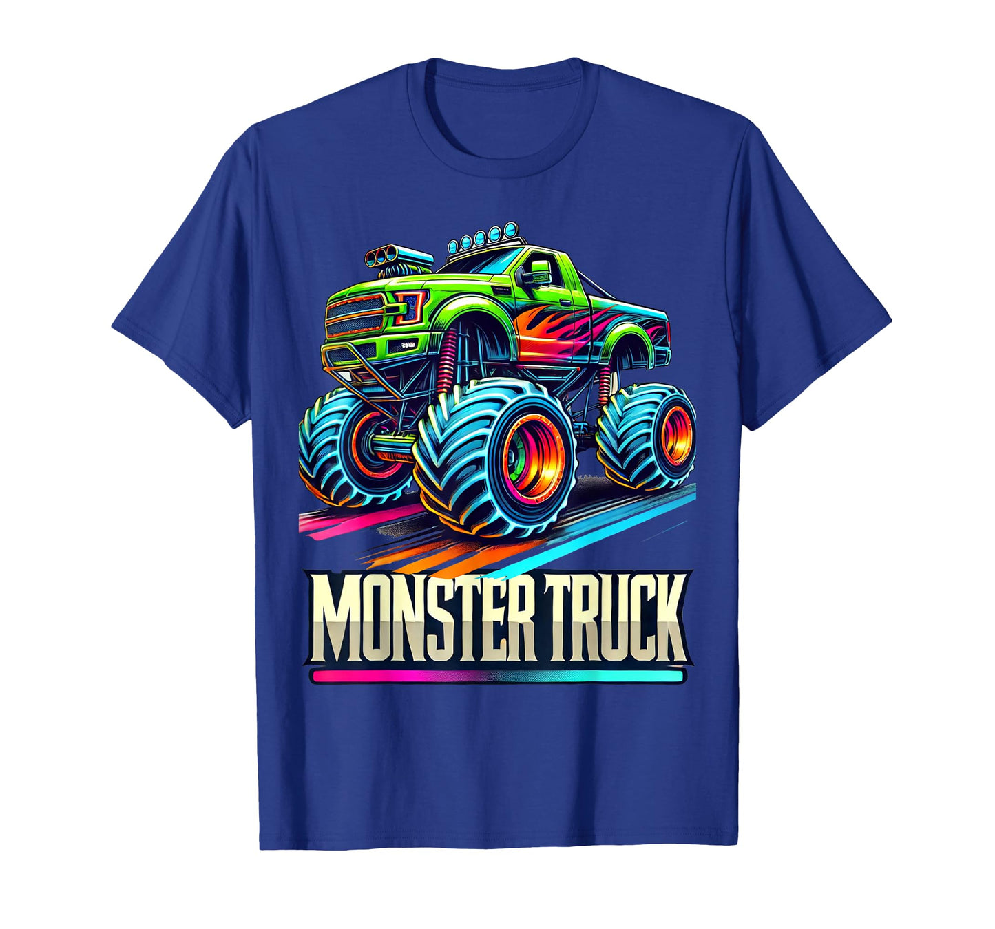 Monster Truck Birthday Party Retro Vintage Monster Trucks T-Shirt