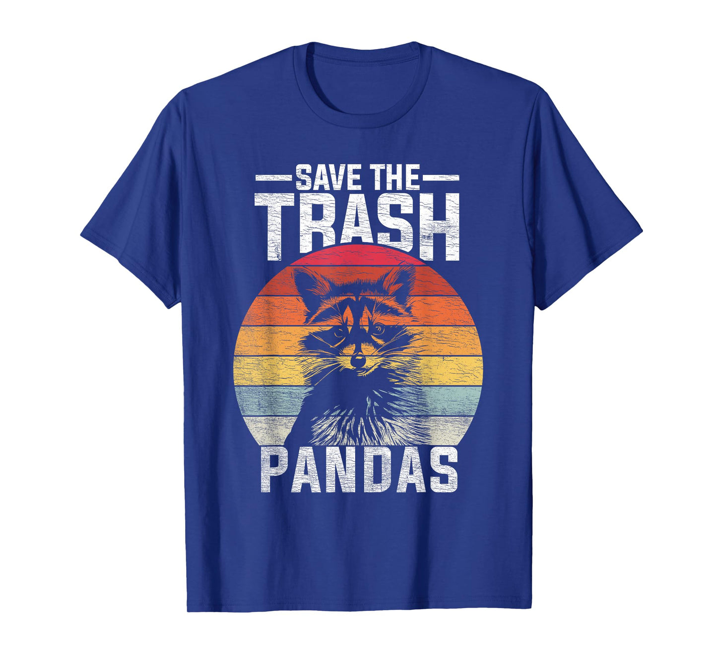 Vintage Retro Save The Trash Pandas Funny Raccoon T-Shirt