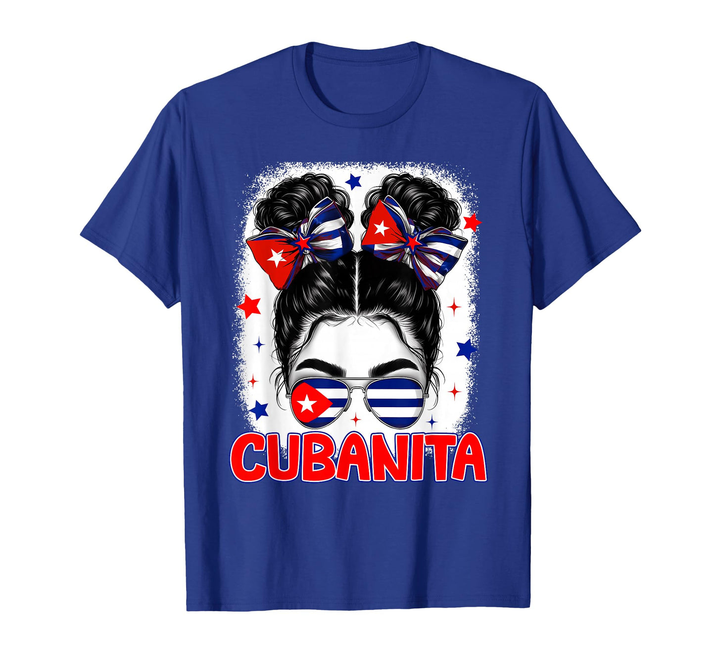 Cubanita Cuban Cuba Flag Girl Hispanic Heritage Month Women T-Shirt