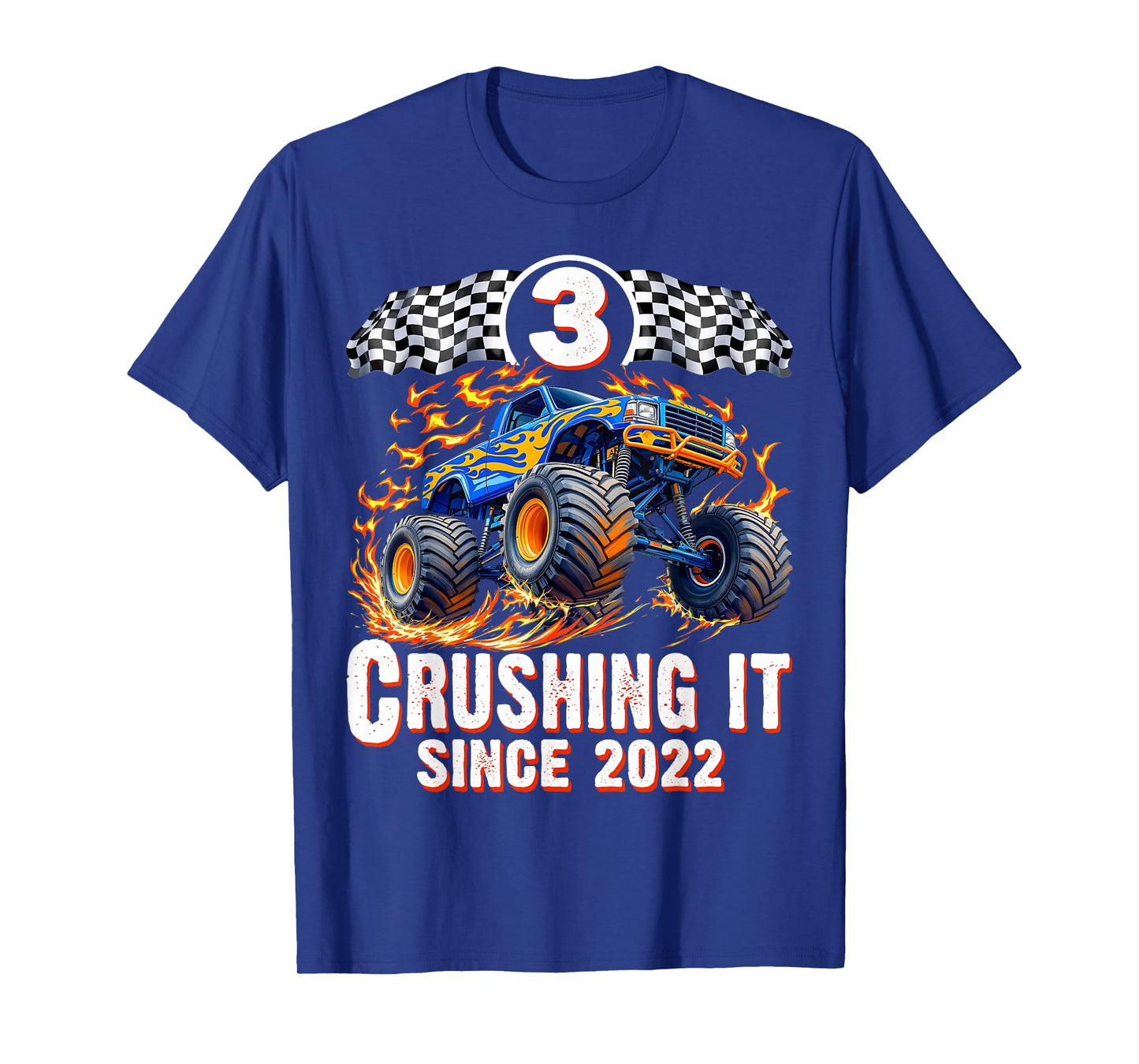 Birthday Monster Truck 3 years Old Boys 3rd Party Born 2022 T-Shirt