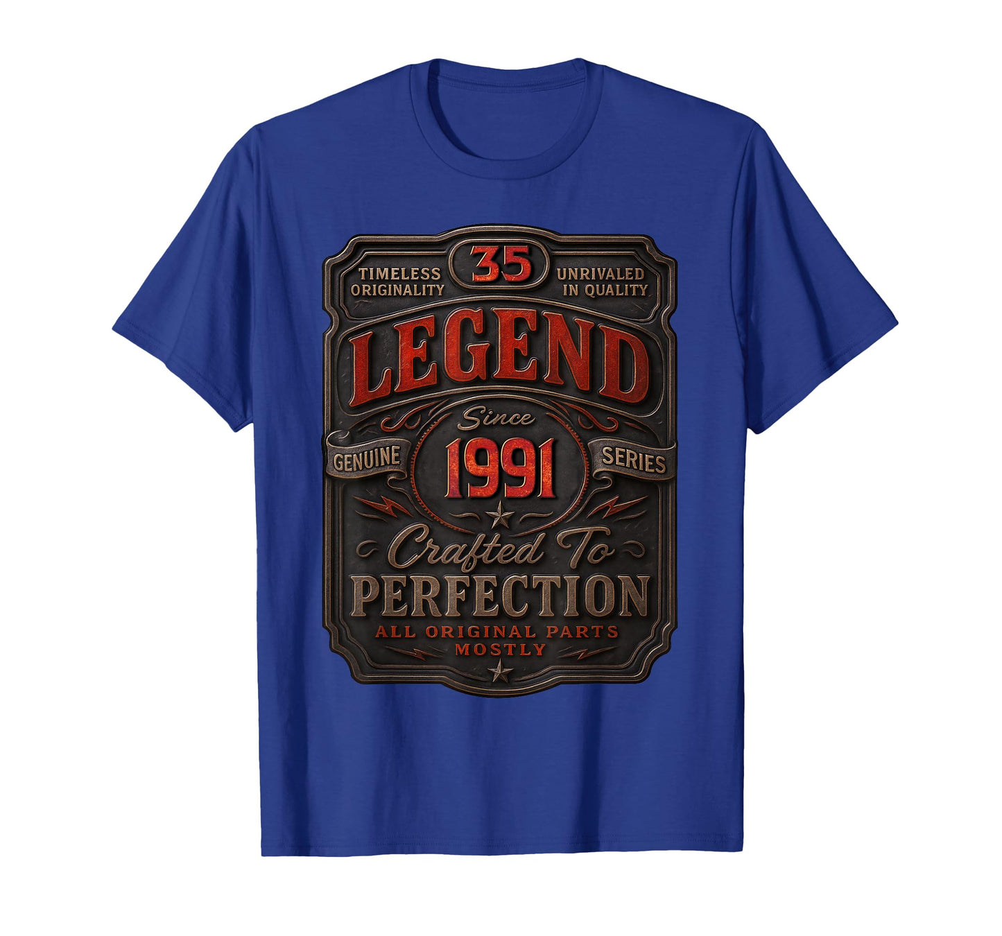 Vintage 1991 Limited Edition Shirt 35 Year Old 35th Birthday T-Shirt