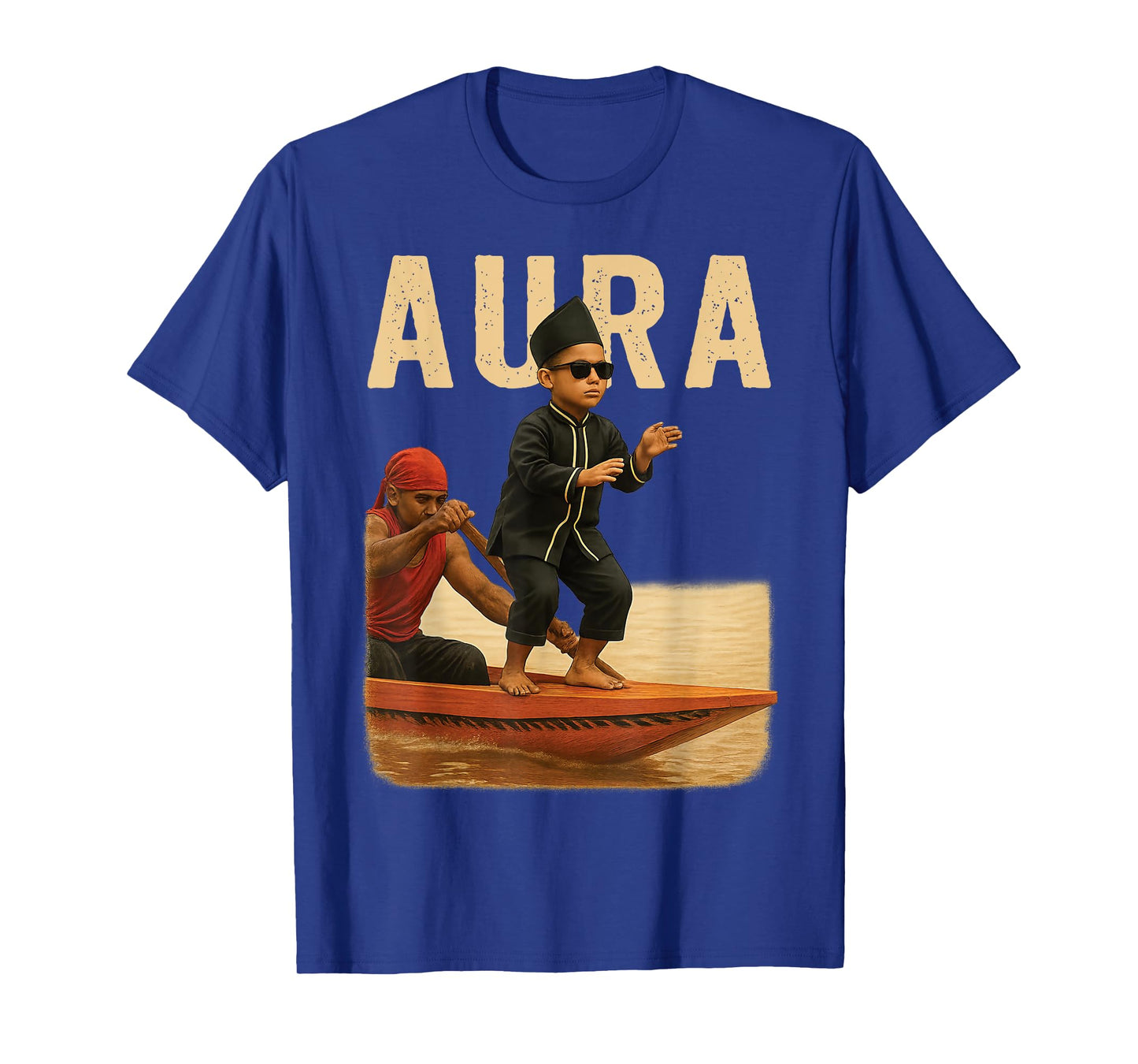 Indonesian Boat Race Aura Farming Boat Kid Dancing Meme T-Shirt