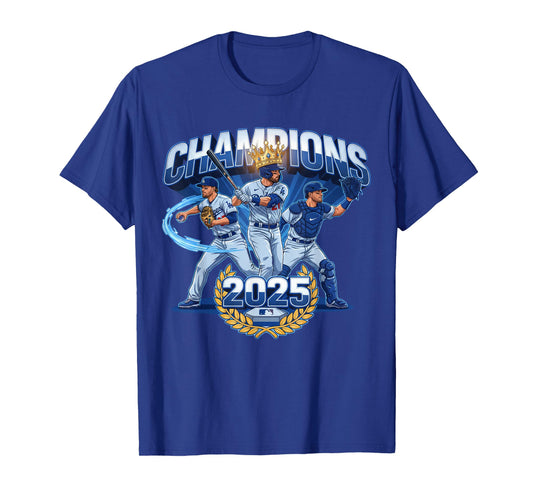 Champions 2025 Baseball Retro Athletic Celebration Theme T-Shirt