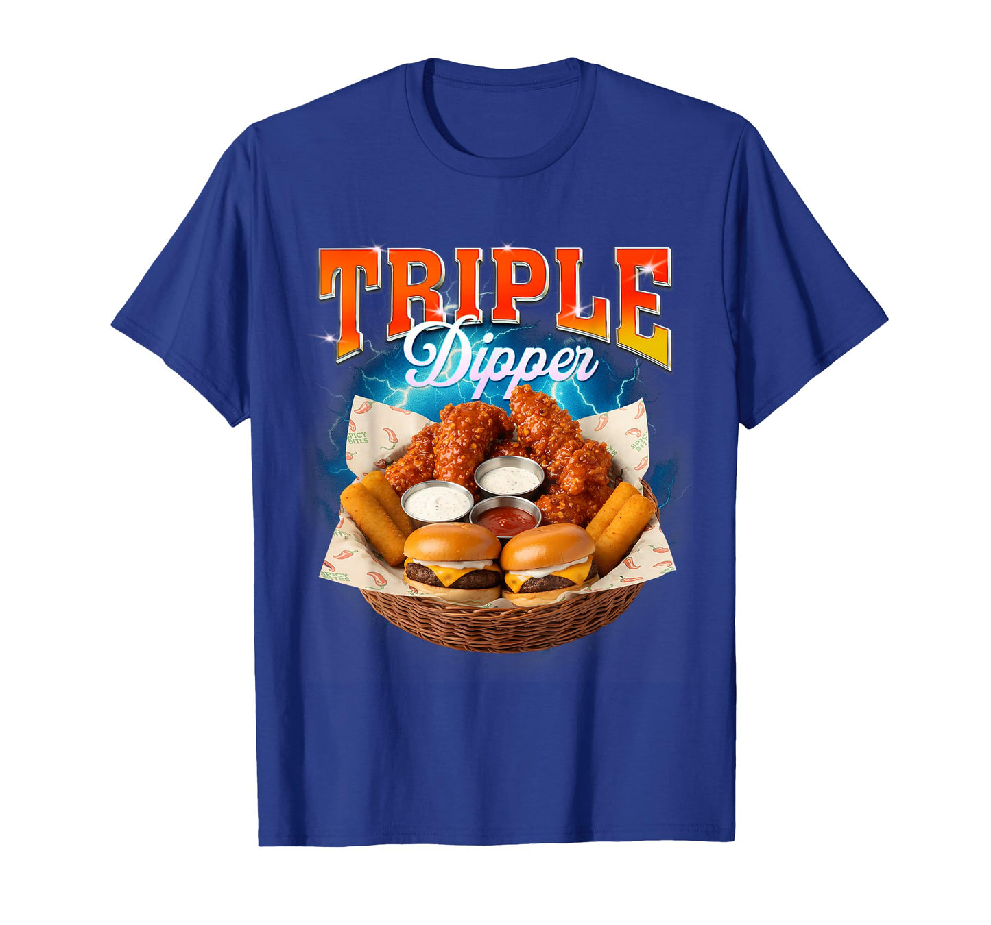 Fast Food Hamburger Chicken Nugget Foodie Triple A Dipper T-Shirt