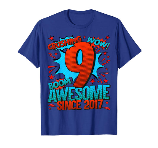 9 Year Old Gifts for Boys 9th Birthday Boy 9 Year Old Boy T-Shirt