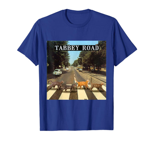 Tabby Road Cool Tabby Cats Crossing T-Shirt