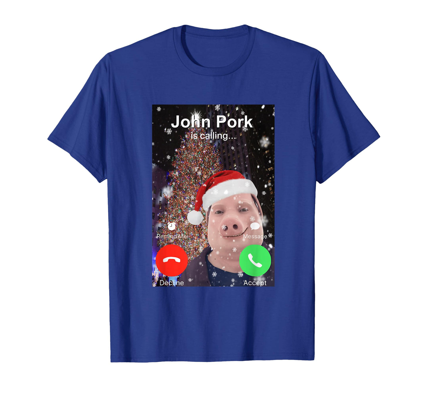 John Pork is Calling Funny Christmas Dih Brainrot Meme T-Shirt