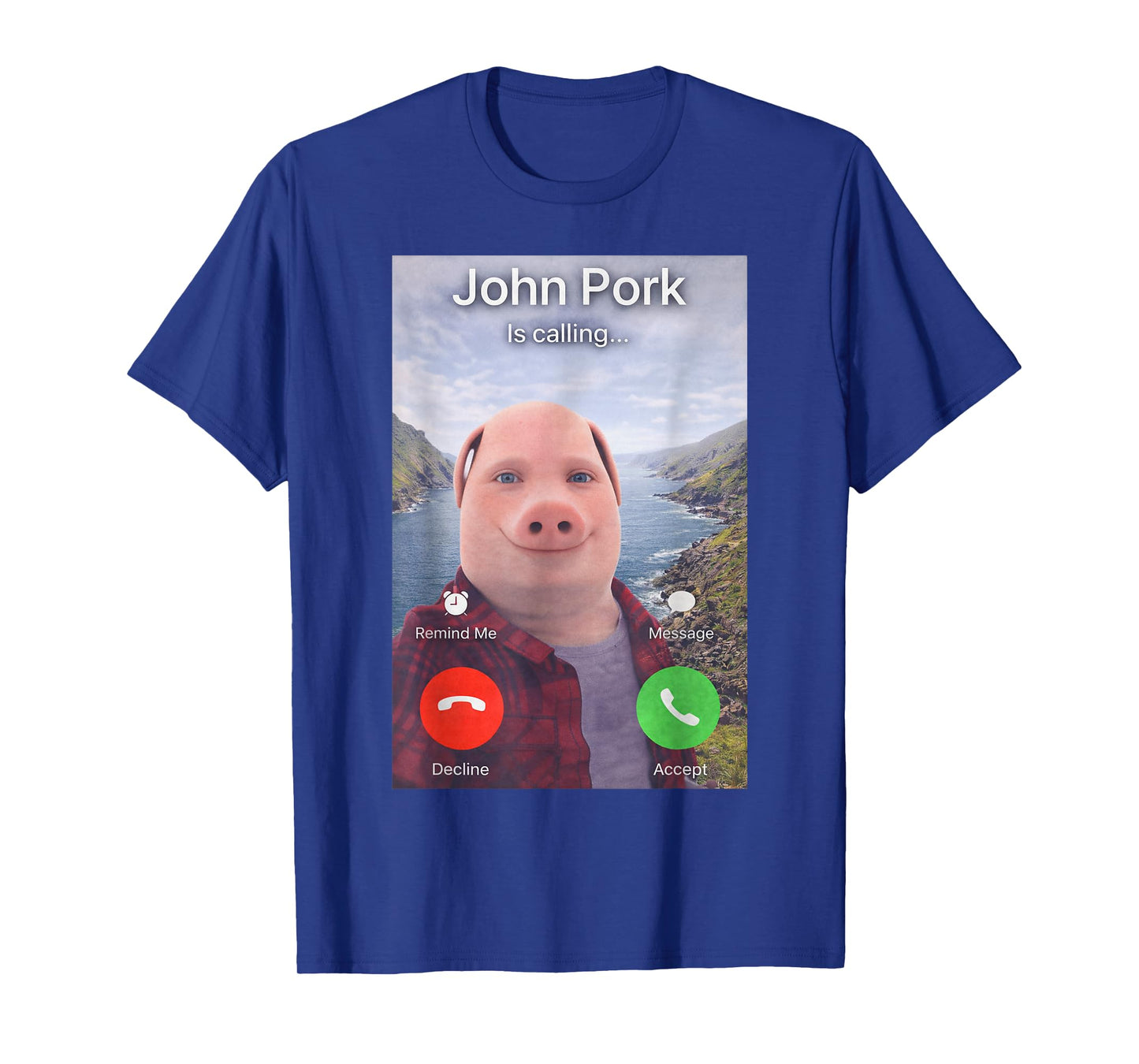 John Pork is Calling Meme Funny Gen Z Brainrot Trending Gag T-Shirt