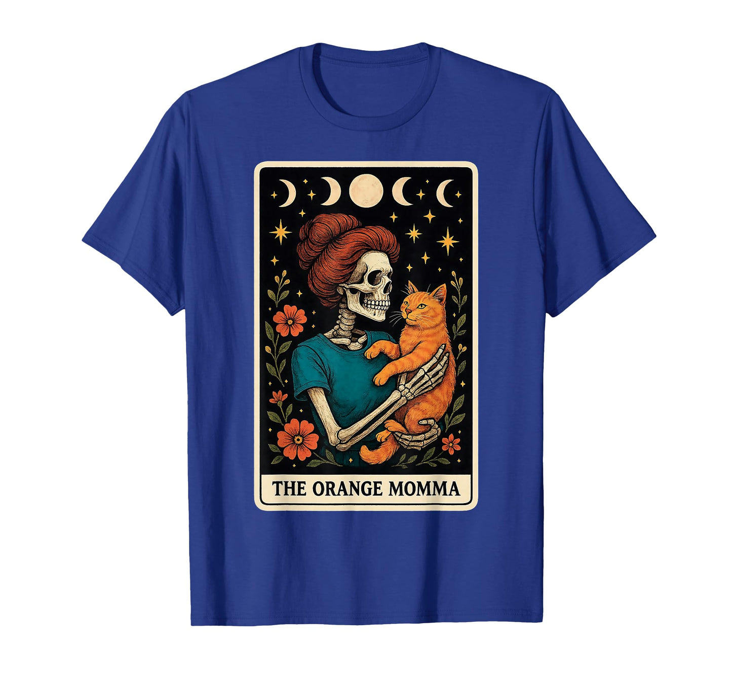 The Orange Momma Cat Mom Orange Cat Mother's Day Tarot Card T-Shirt
