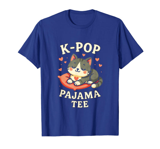 K-POP - Music Sleeping Cat Korean Pop T-Shirt