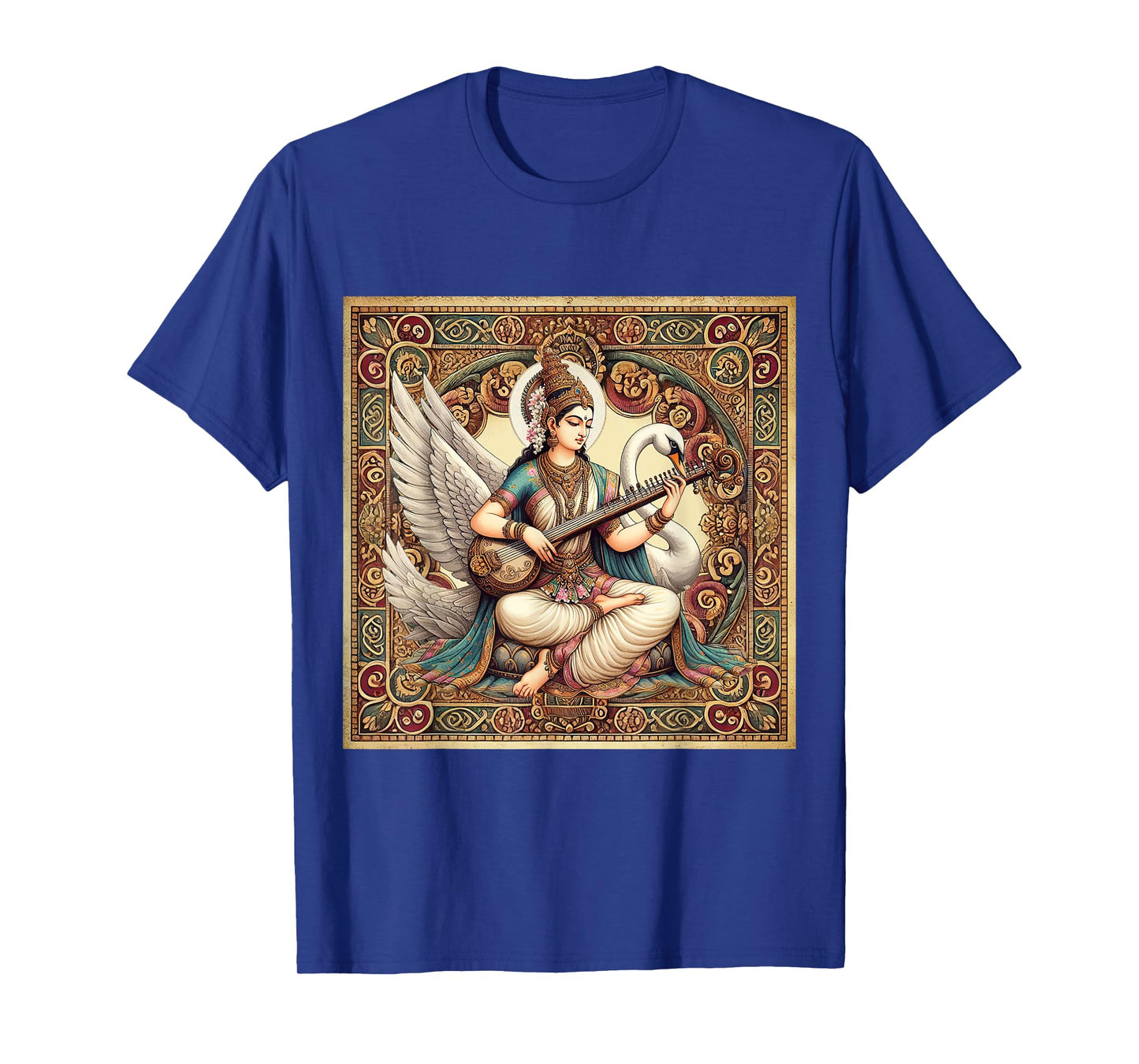 Hindu Goddess Saraswati Hinduism Mythology Vintage T-Shirt