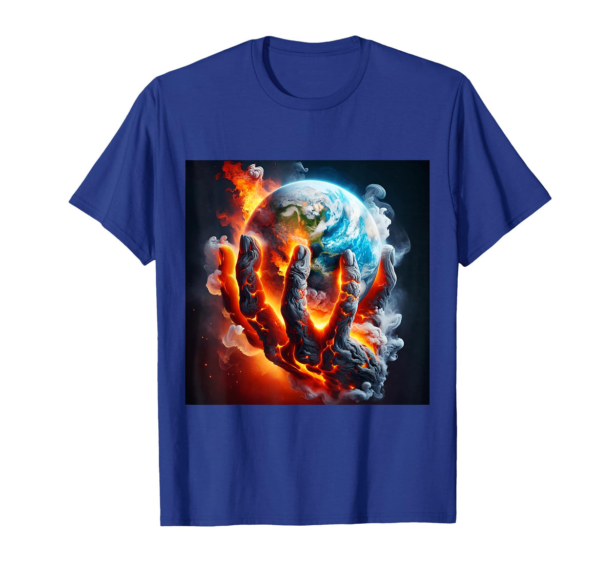 Fantasy Cute Hand Earth Lava T-Shirt