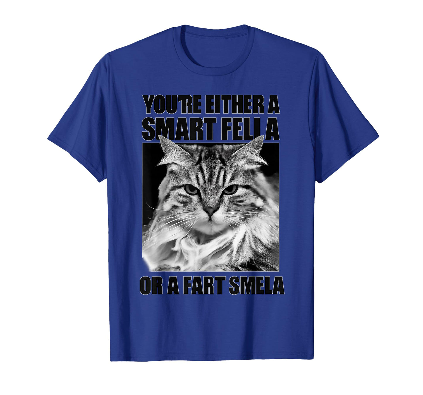 You're Either A Smart Fella Or A Fart Smella for Cats Lovers T-Shirt
