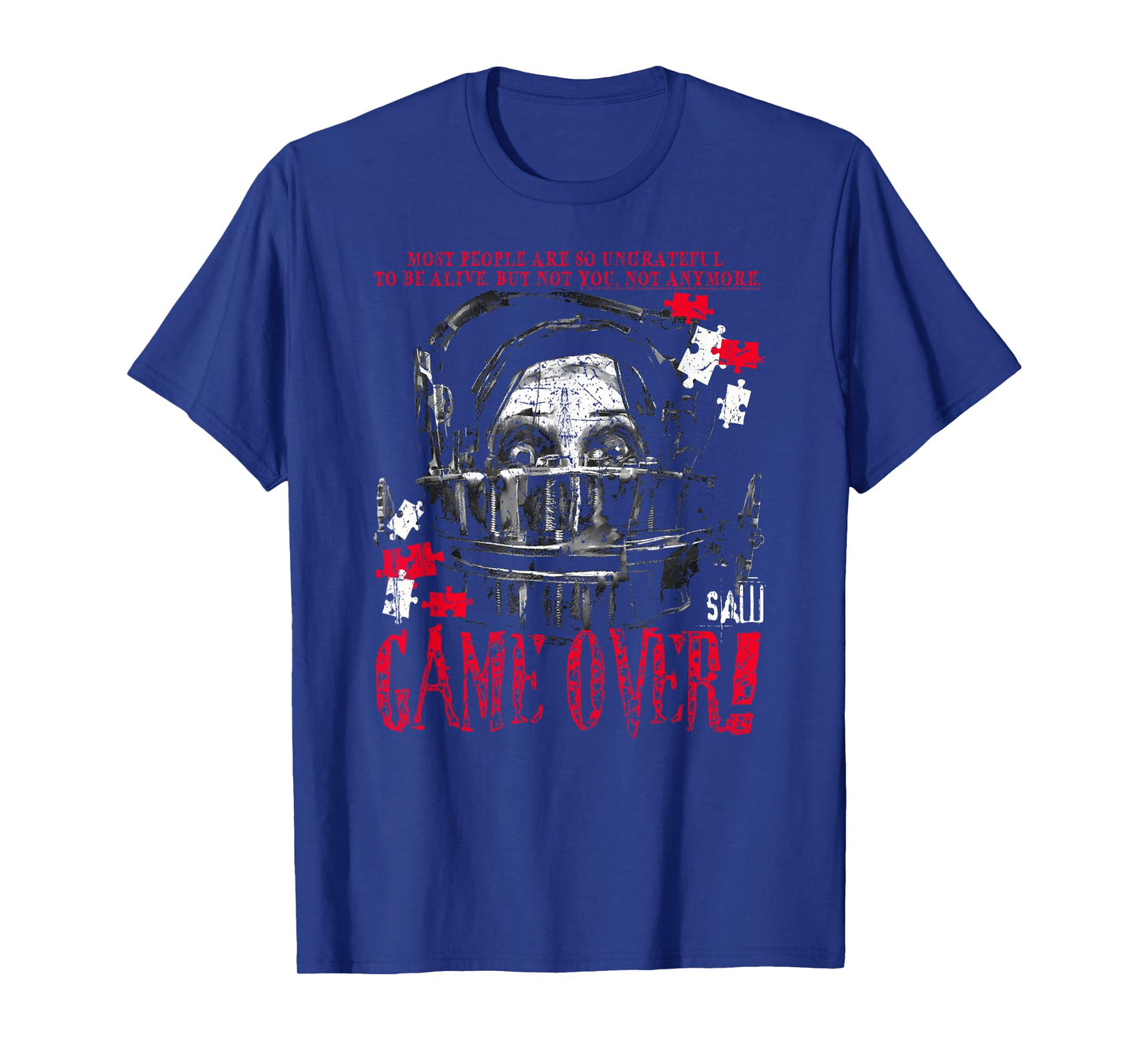 Saw Game Over Head Trap Horror Movie T-Shirt