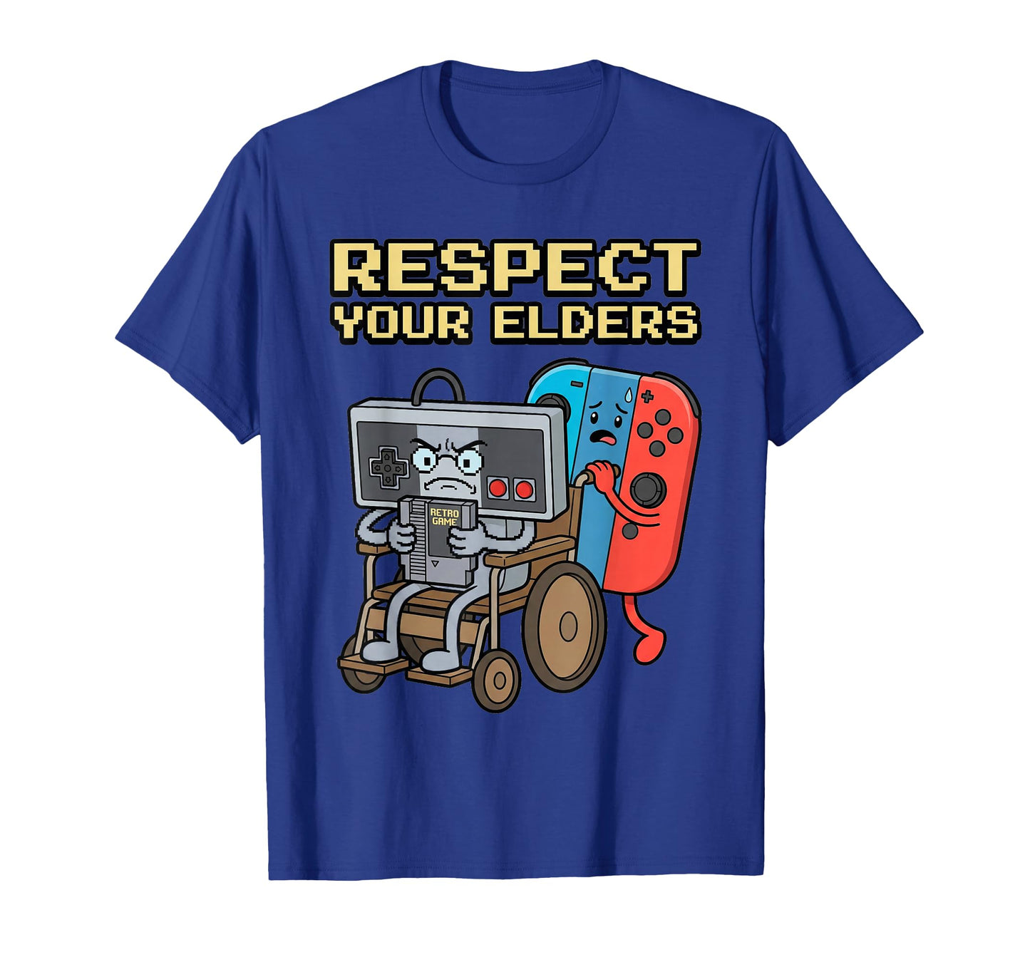 Respect Your Elders Retro Gaming Funny Gamer Controller T-Shirt