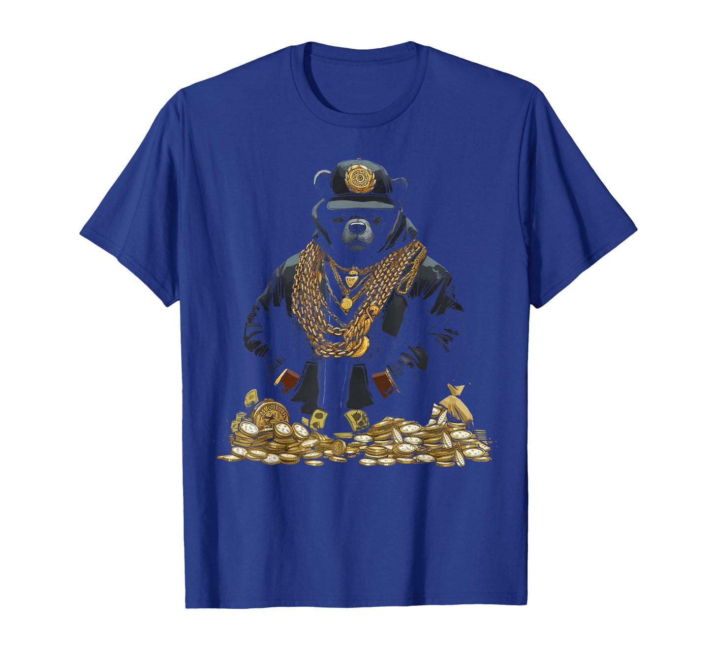 Hip Hop Bear And Gold T-Shirt