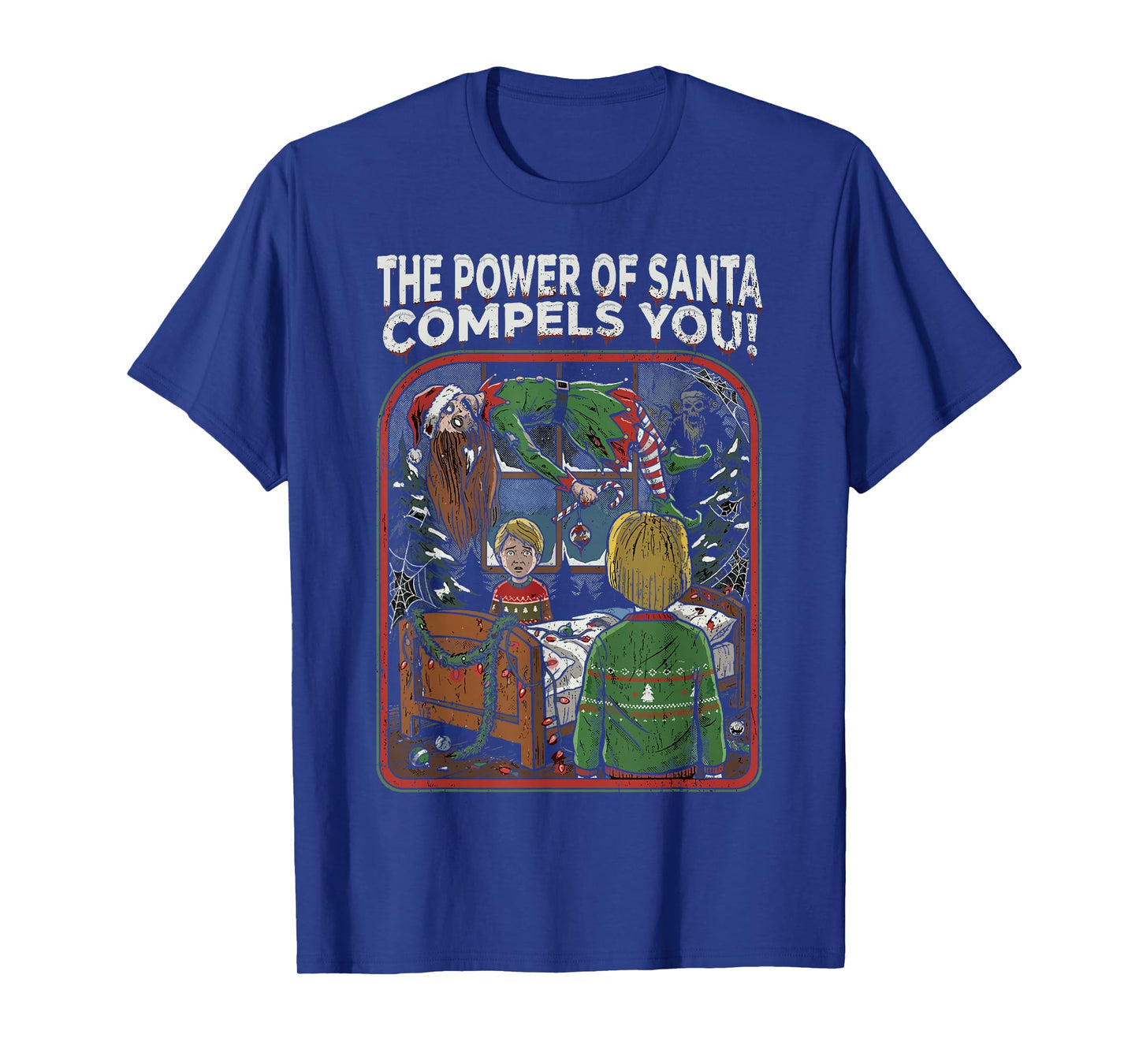 Horror Movie Christmas Festive Slasher Candy Cane Menace T-Shirt