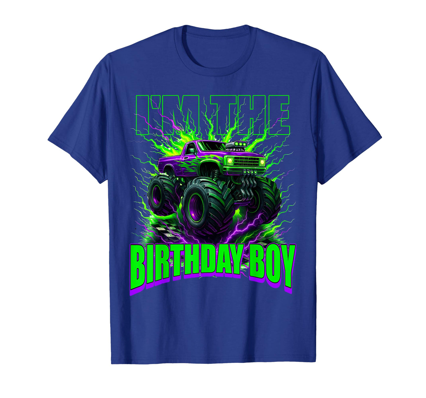 I'm The Birthday Boy Monster Truck Family Matching Party T-Shirt