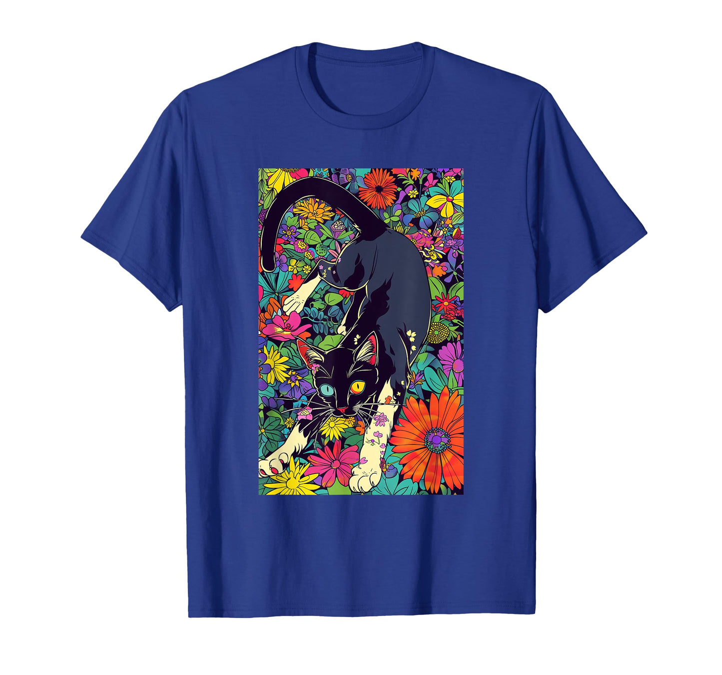 Cat Japanese Tattoo Art T-Shirt - Unique Graphic Tee T-Shirt