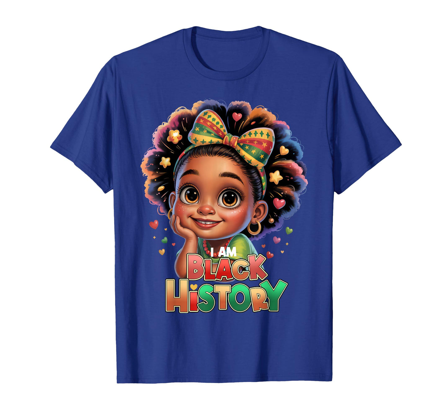 I Am Black History Month Afro African American Girls Toddler T-Shirt