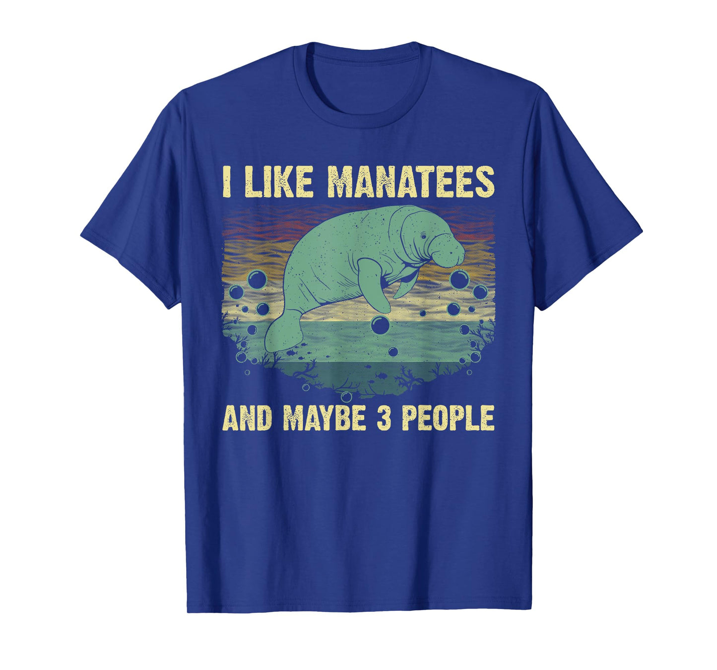 Funny Manatee Design For Men Women Toddlers Manatee Lover T-Shirt