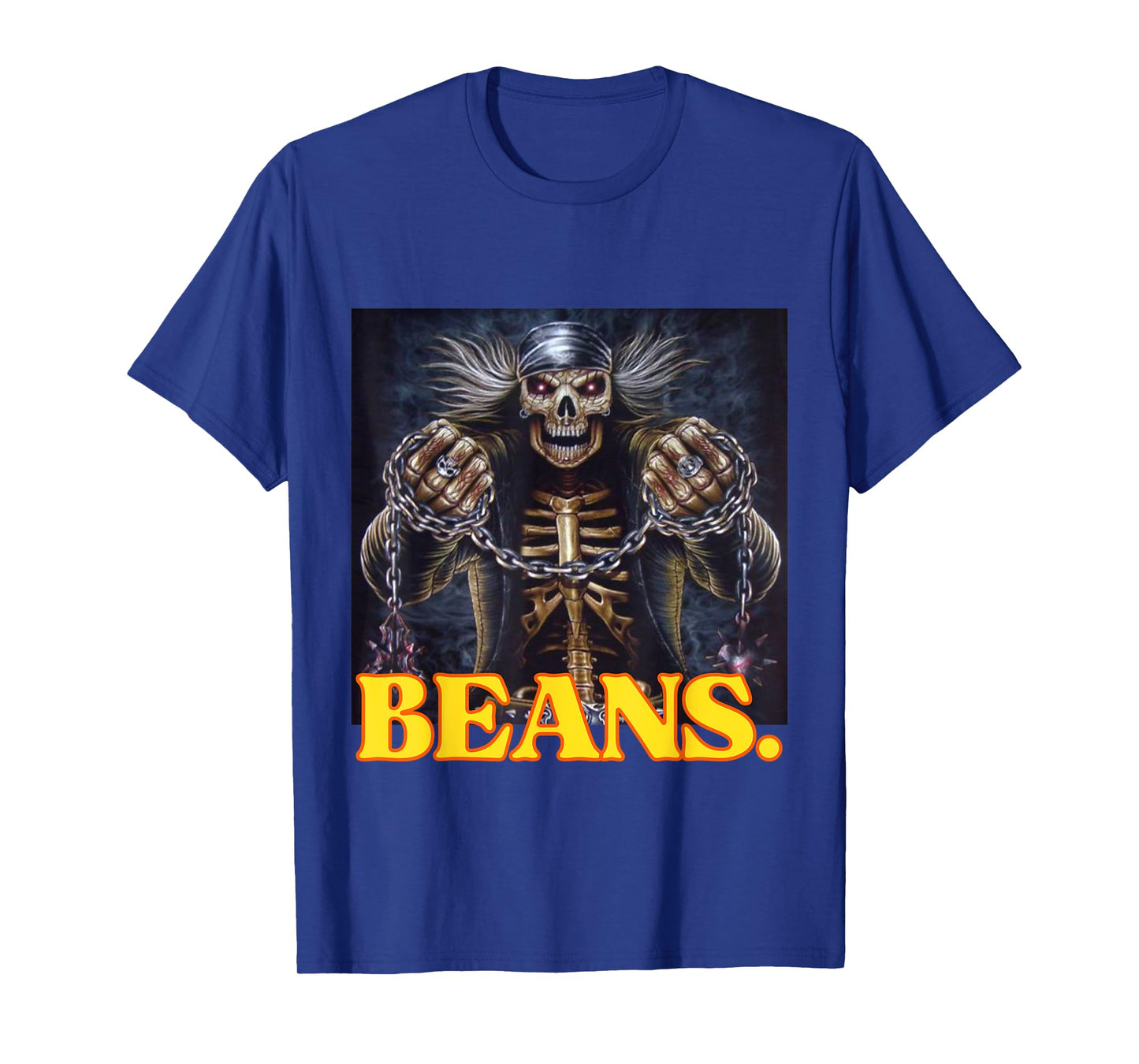Beans Enjoyer Funny Cringe Hard Skeleton Meme T-Shirt